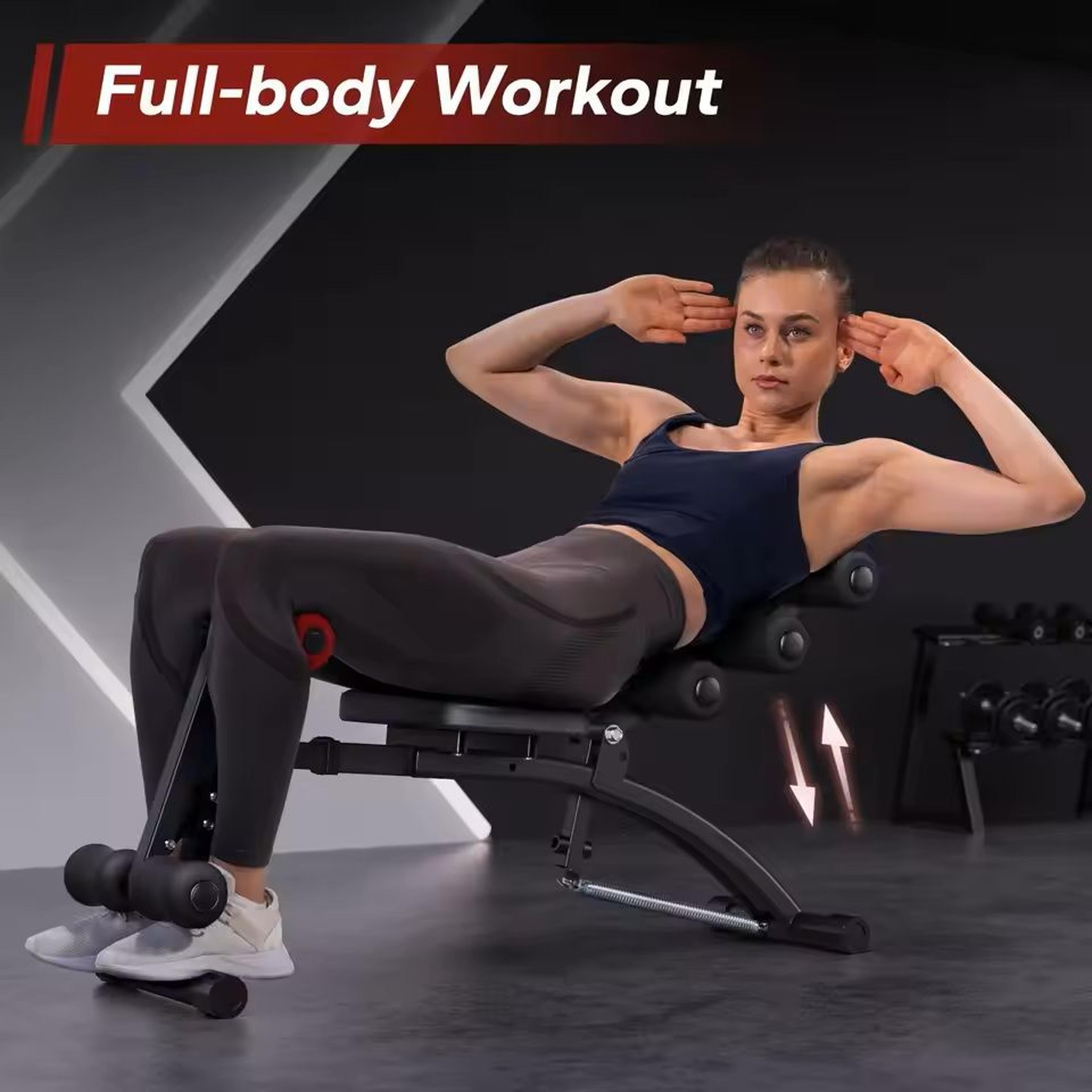 multi-functional ab trainer adjustable sit up workout bench