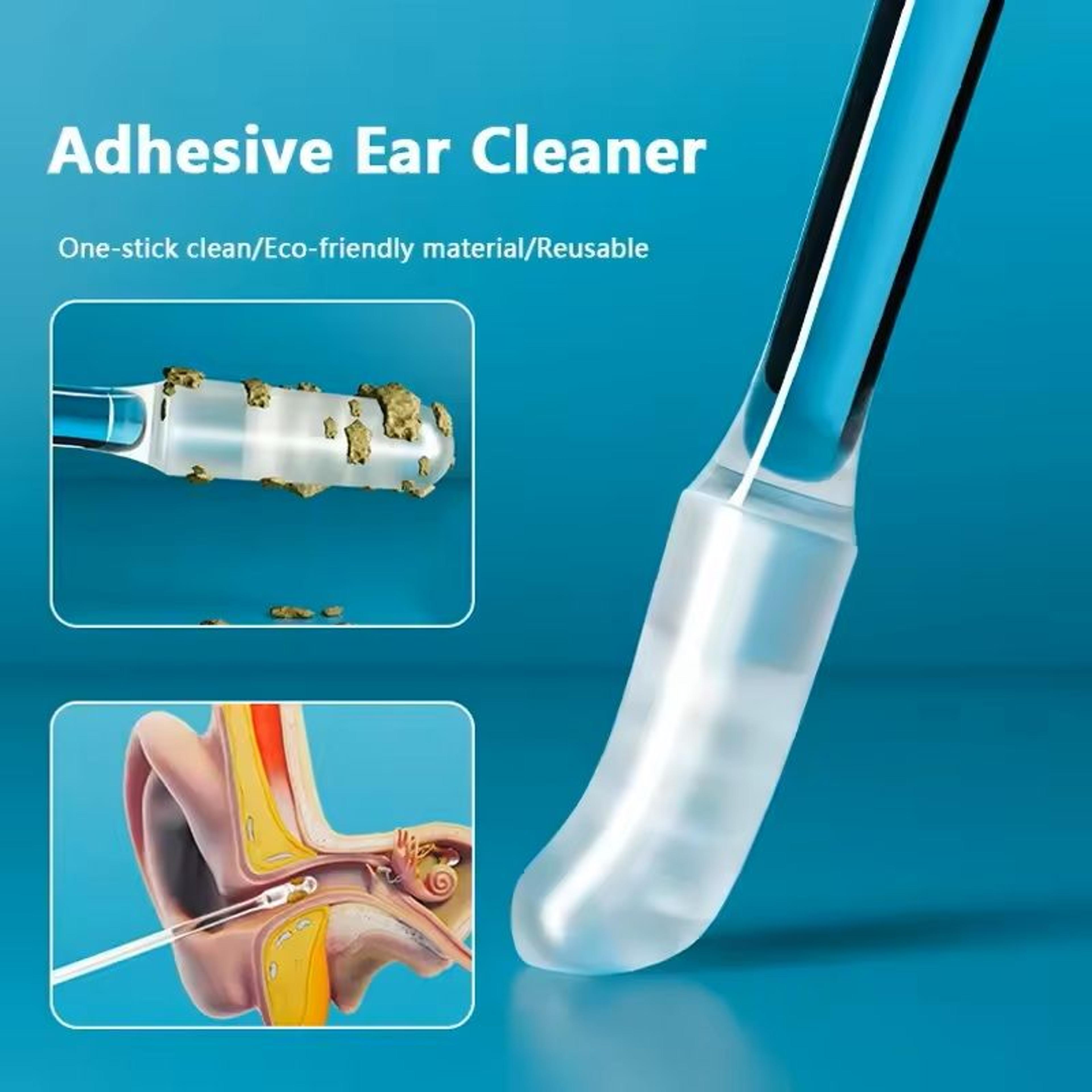 disposable silicone earwax remover set with sticky ear picks
