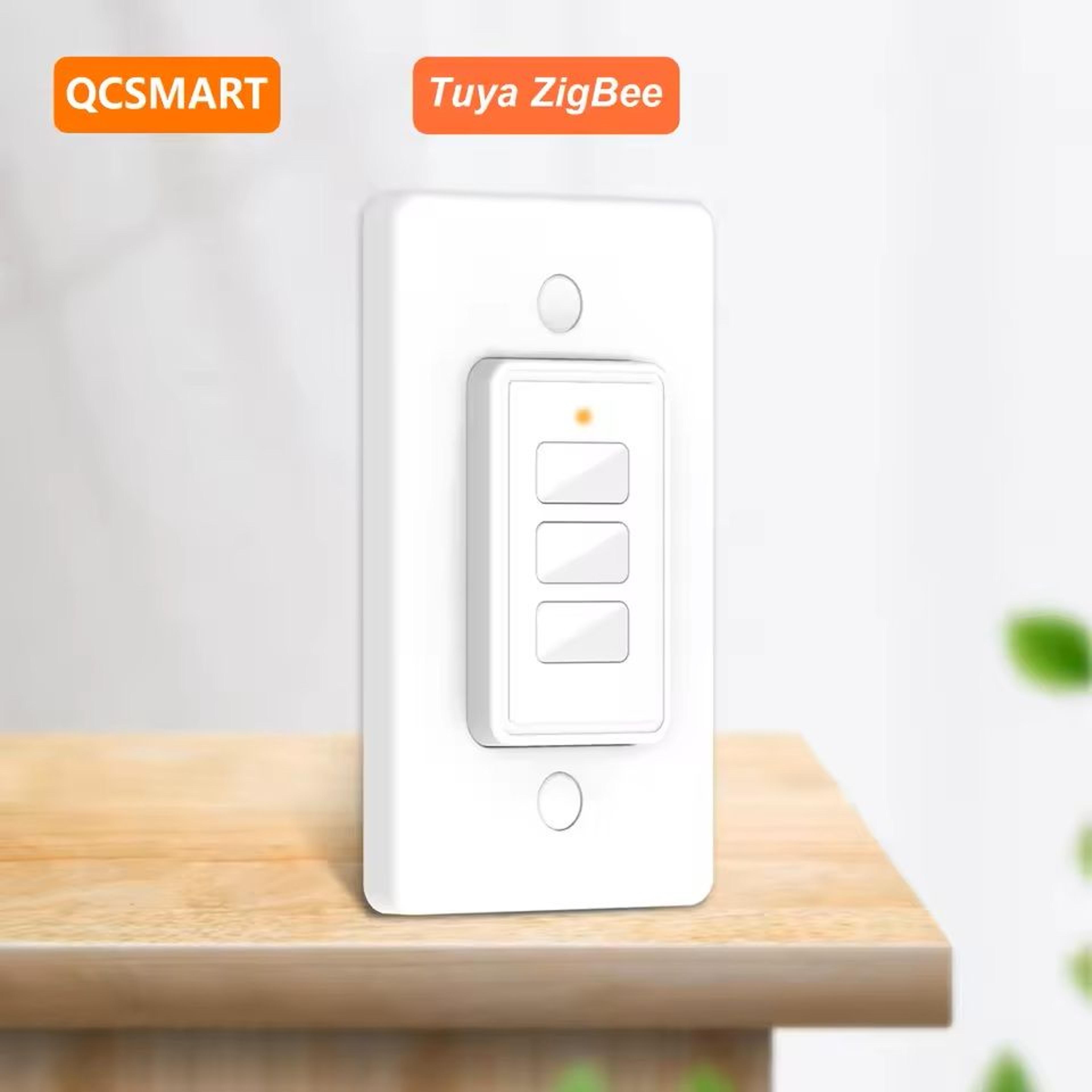 smart zigbee scene switch 3 button remote control