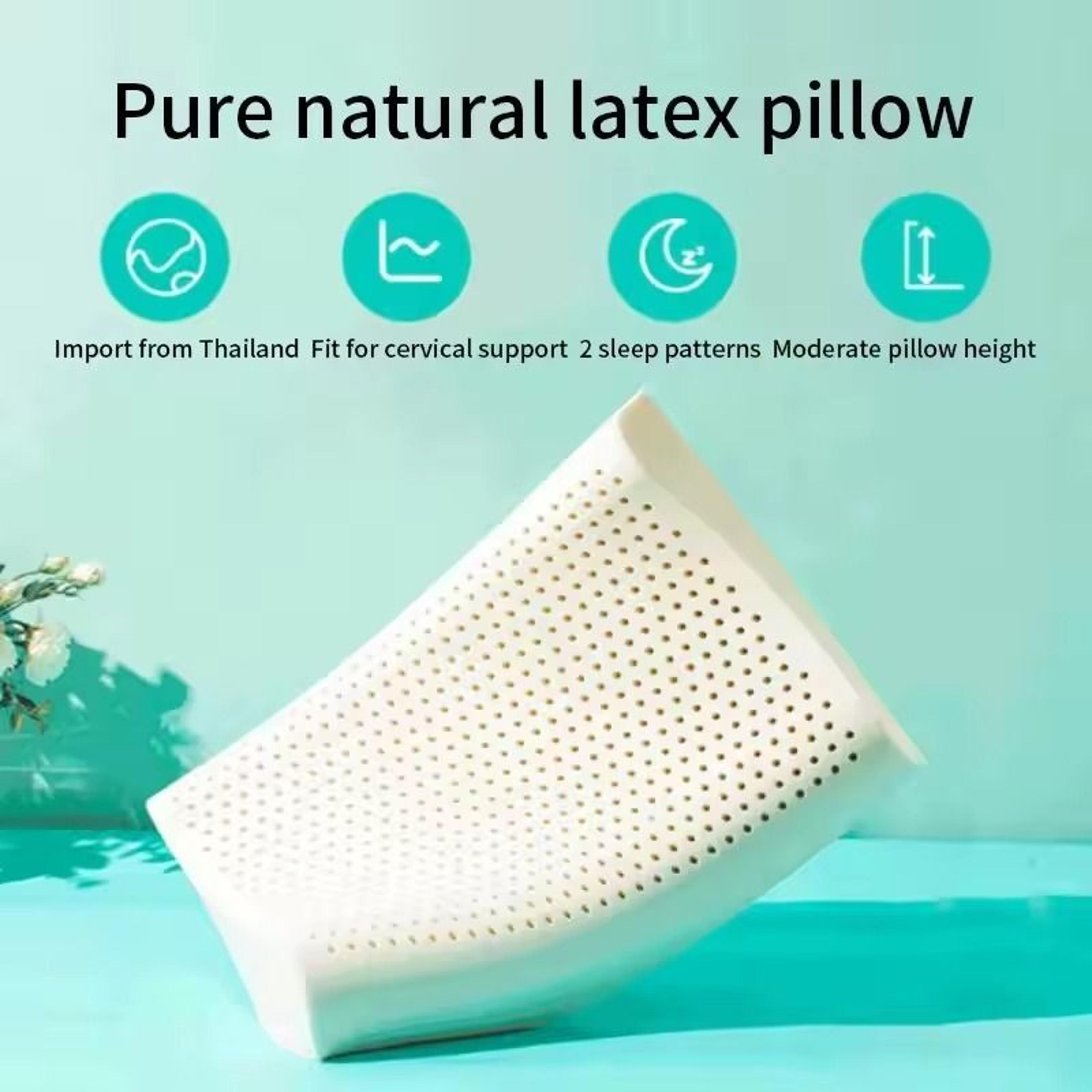 natural latex cervical pillow for neck support and comfortable sleep