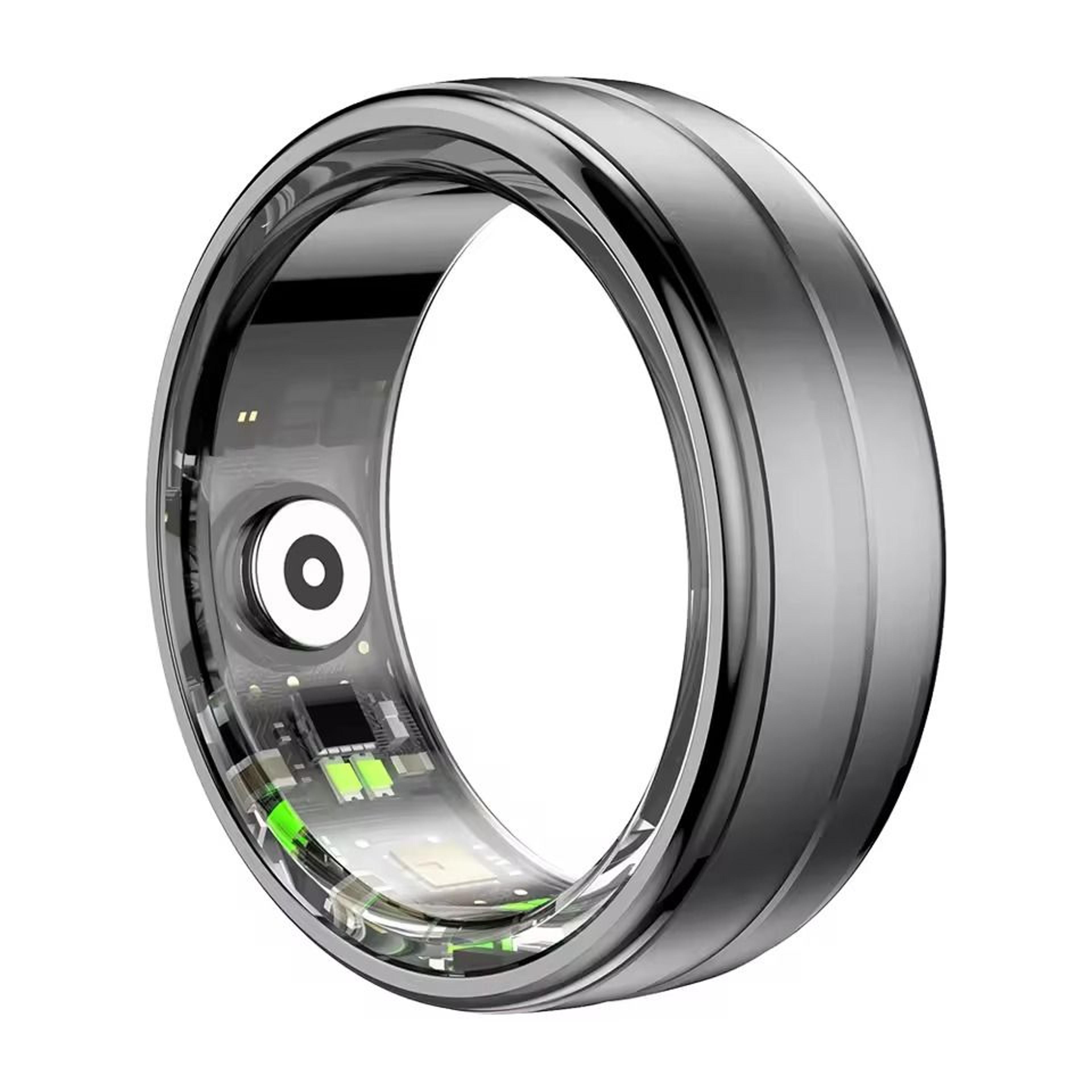waterproof smart fitness ring with heart rate and blood oxygen monitor