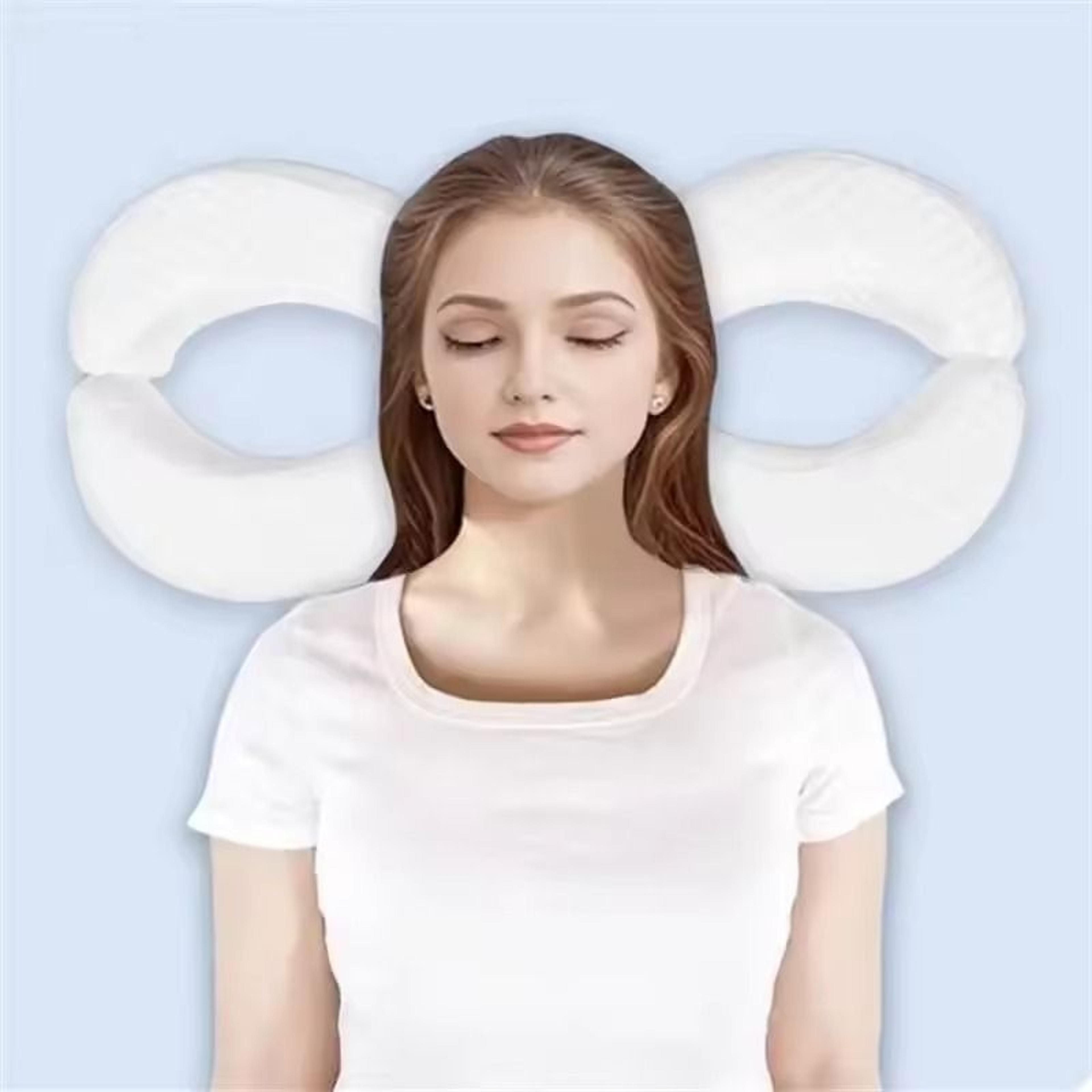 side sleeping memory foam pillow for neck and face support