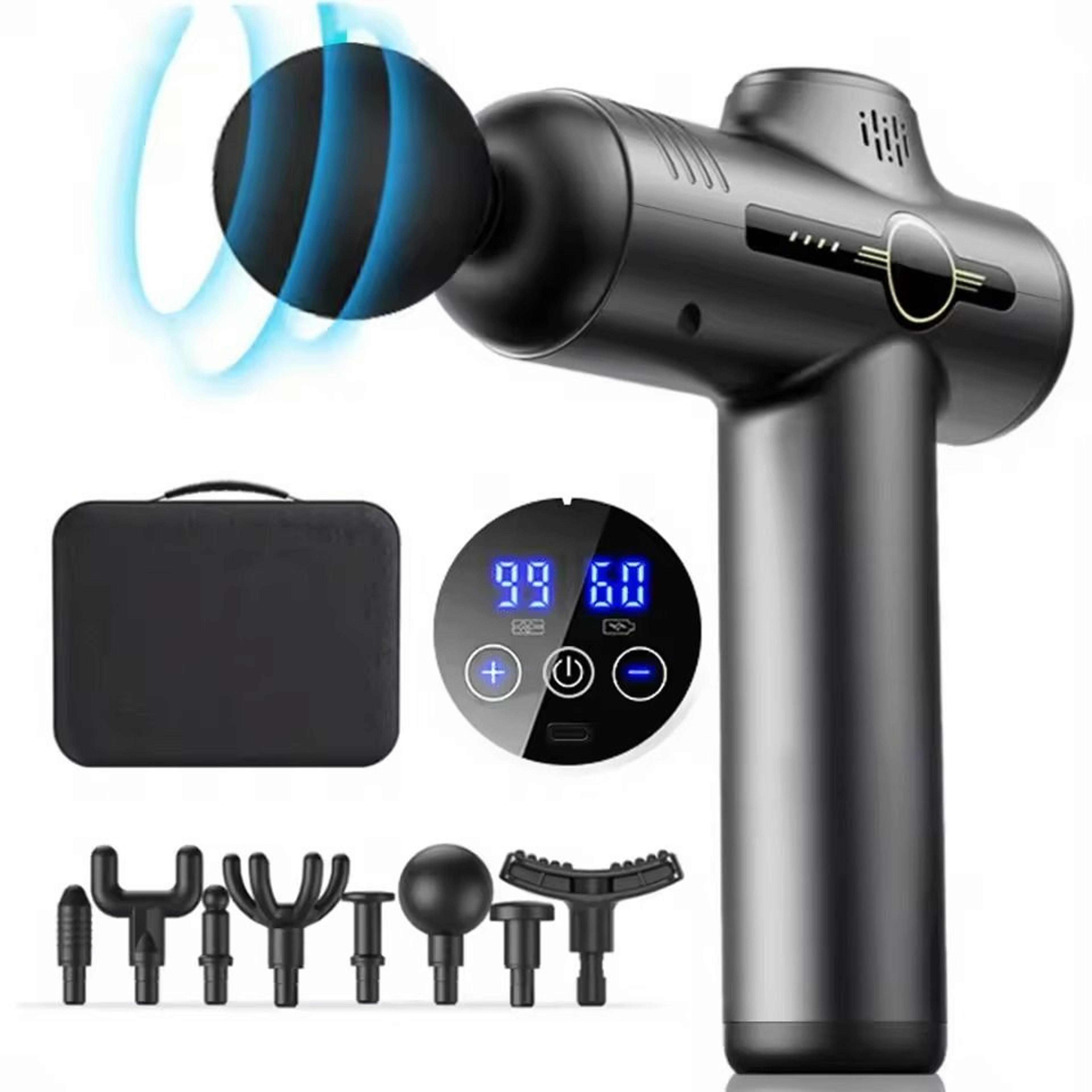portable vibration massage gun for deep muscle relaxation and fitness recovery