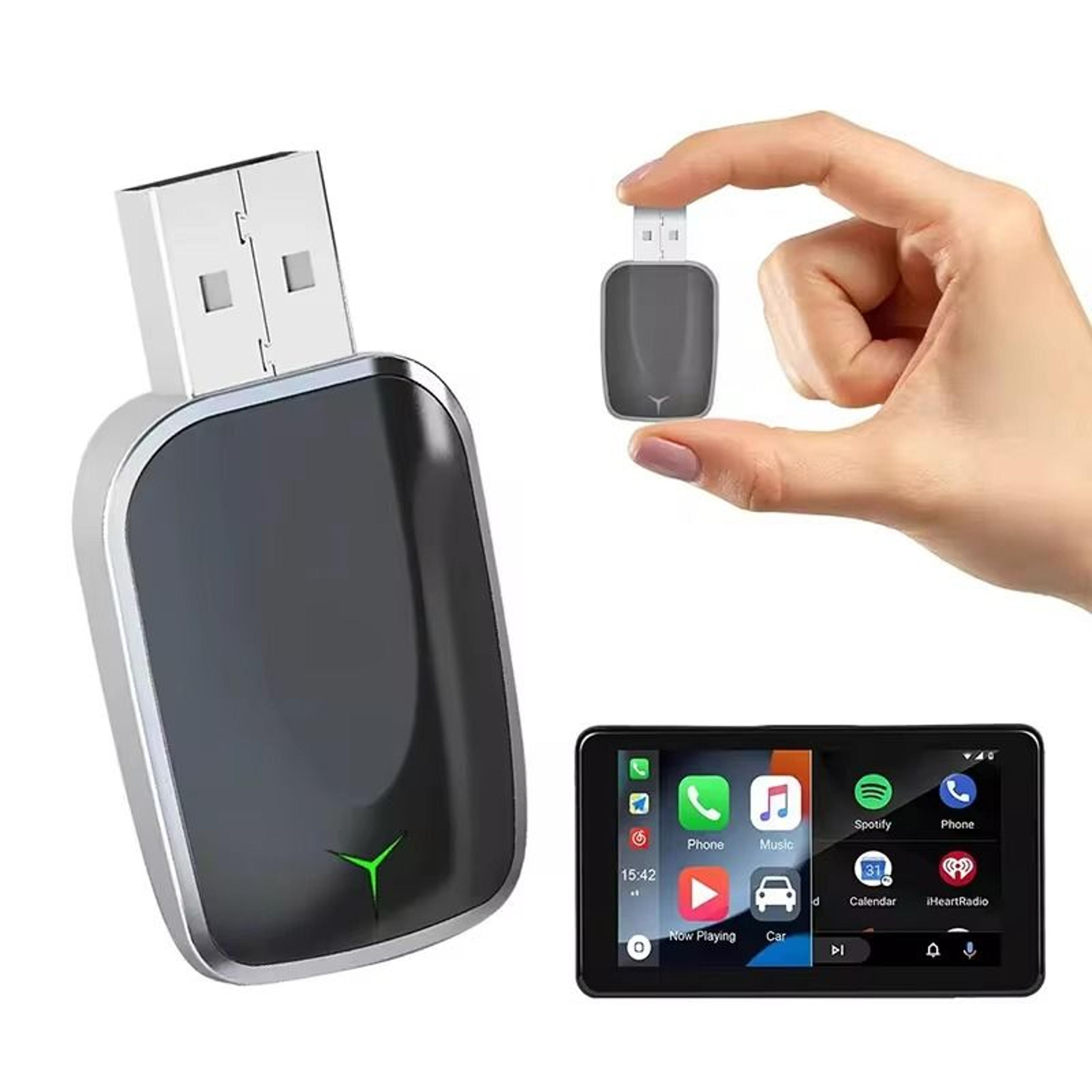 wireless carplay and android auto adapter low latency 5ghz plug and play