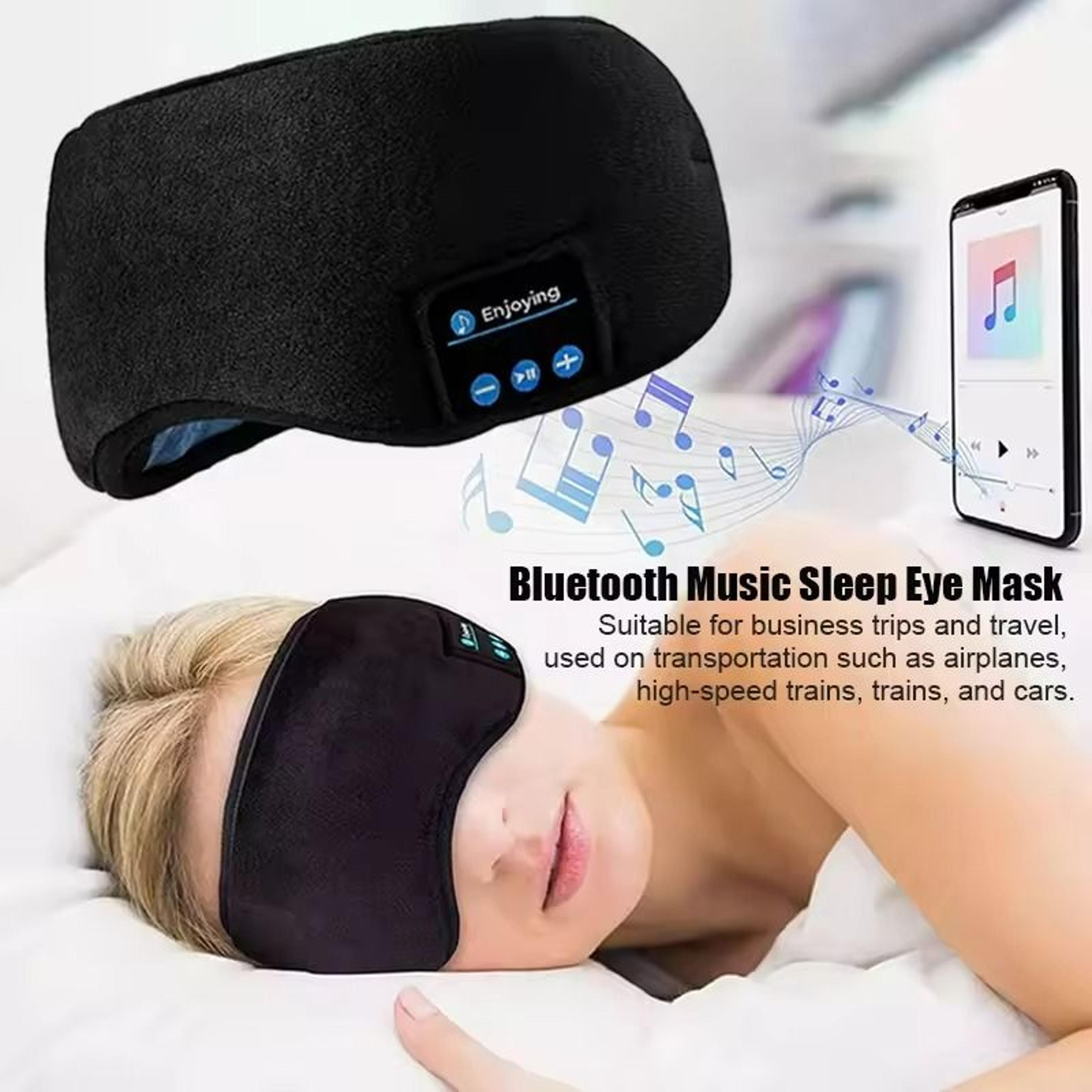 bluetooth wireless sleep headphones eye mask with soft elastic band