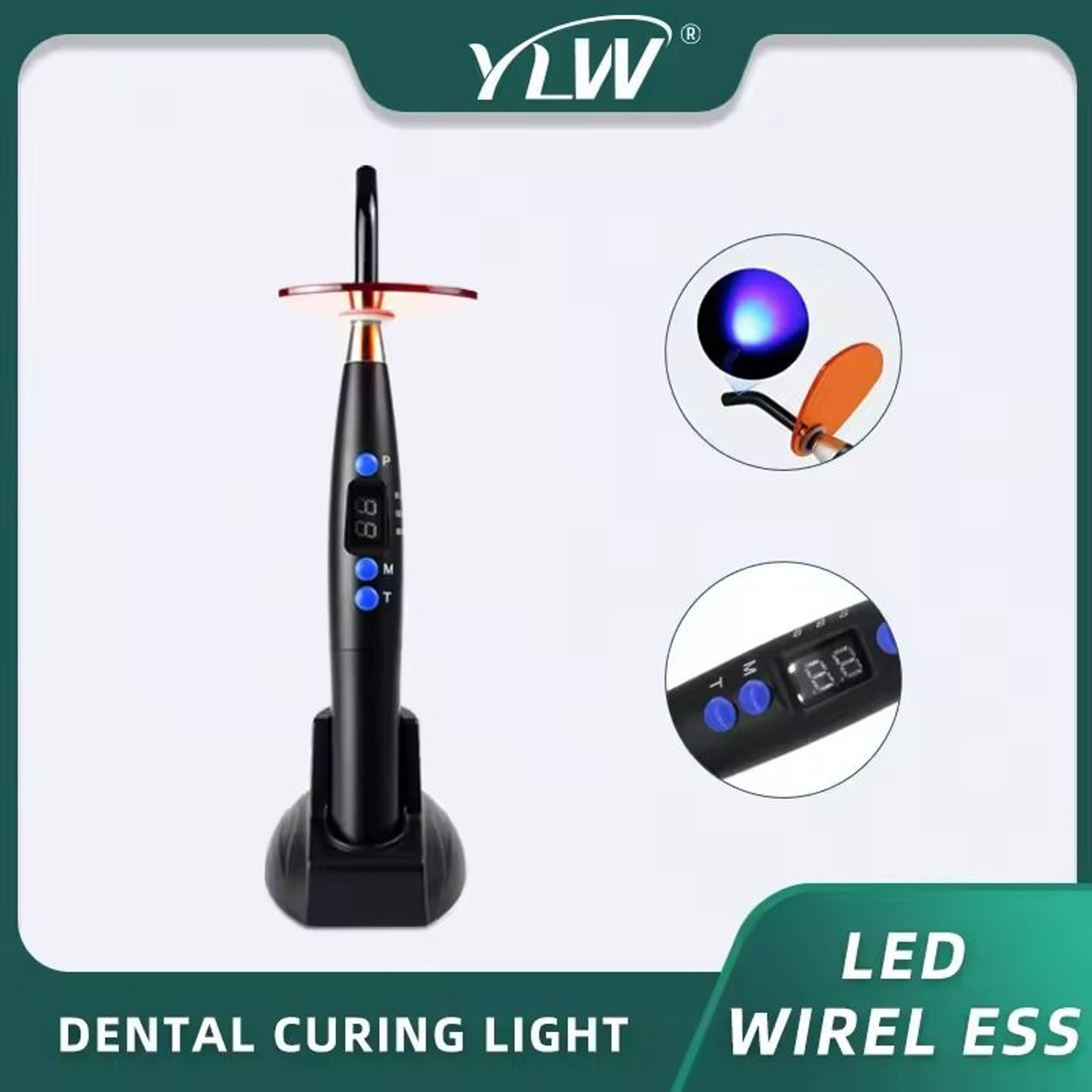 cordless led dental curing light with wireless orthodontic composite lamp
