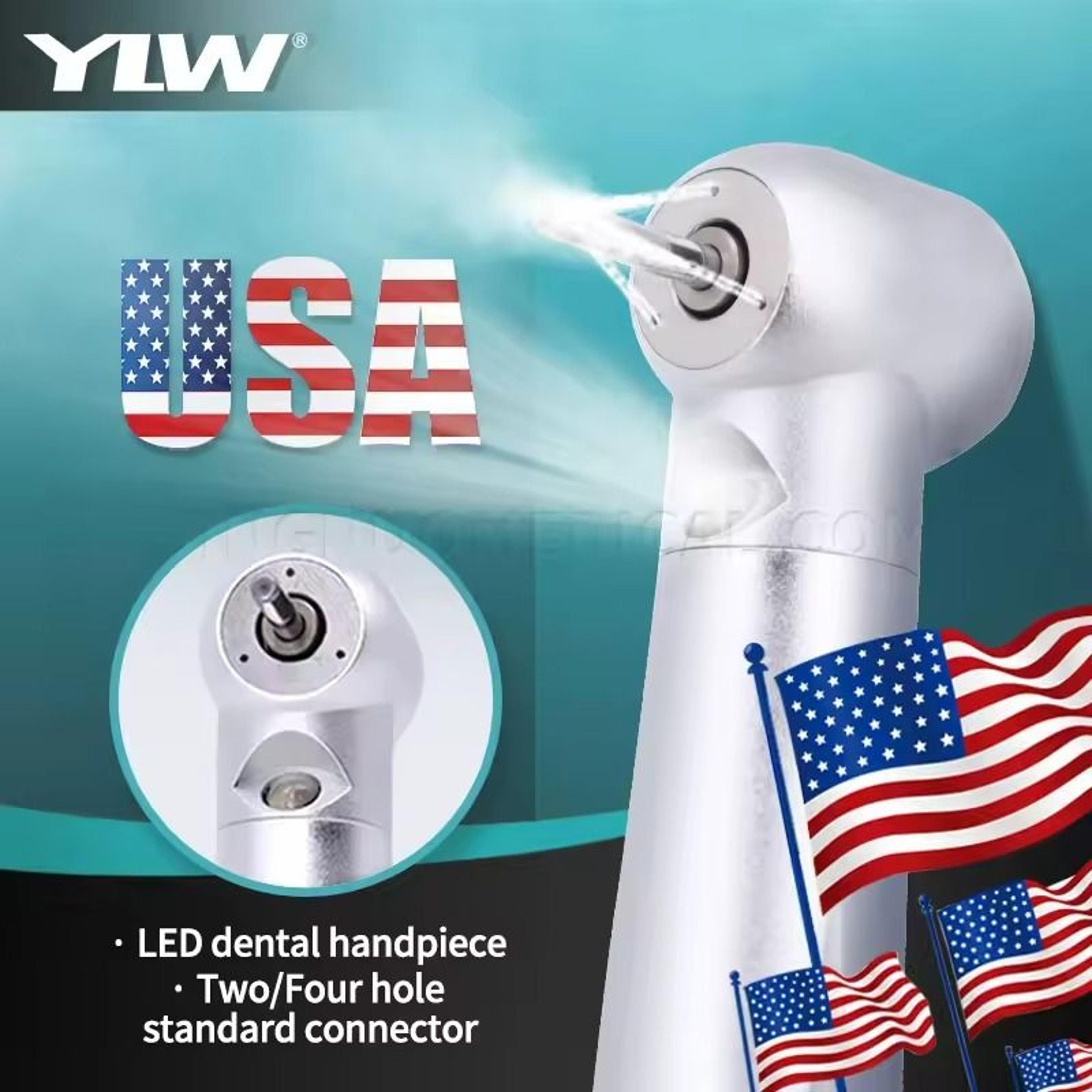 led dental high speed handpiece with push button and triple water spray
