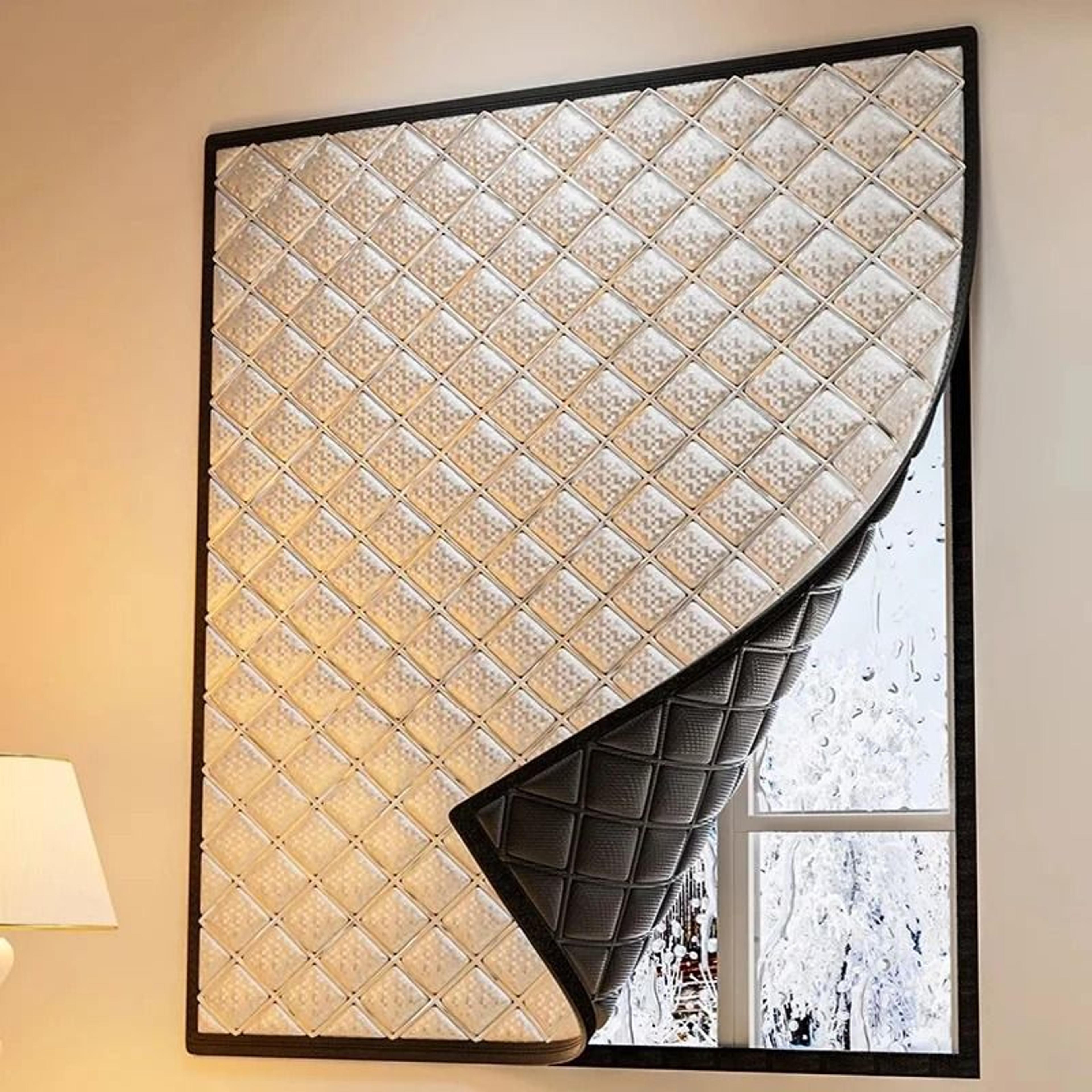 double-insulated thermal curtains for cold, heat, and noise blocking