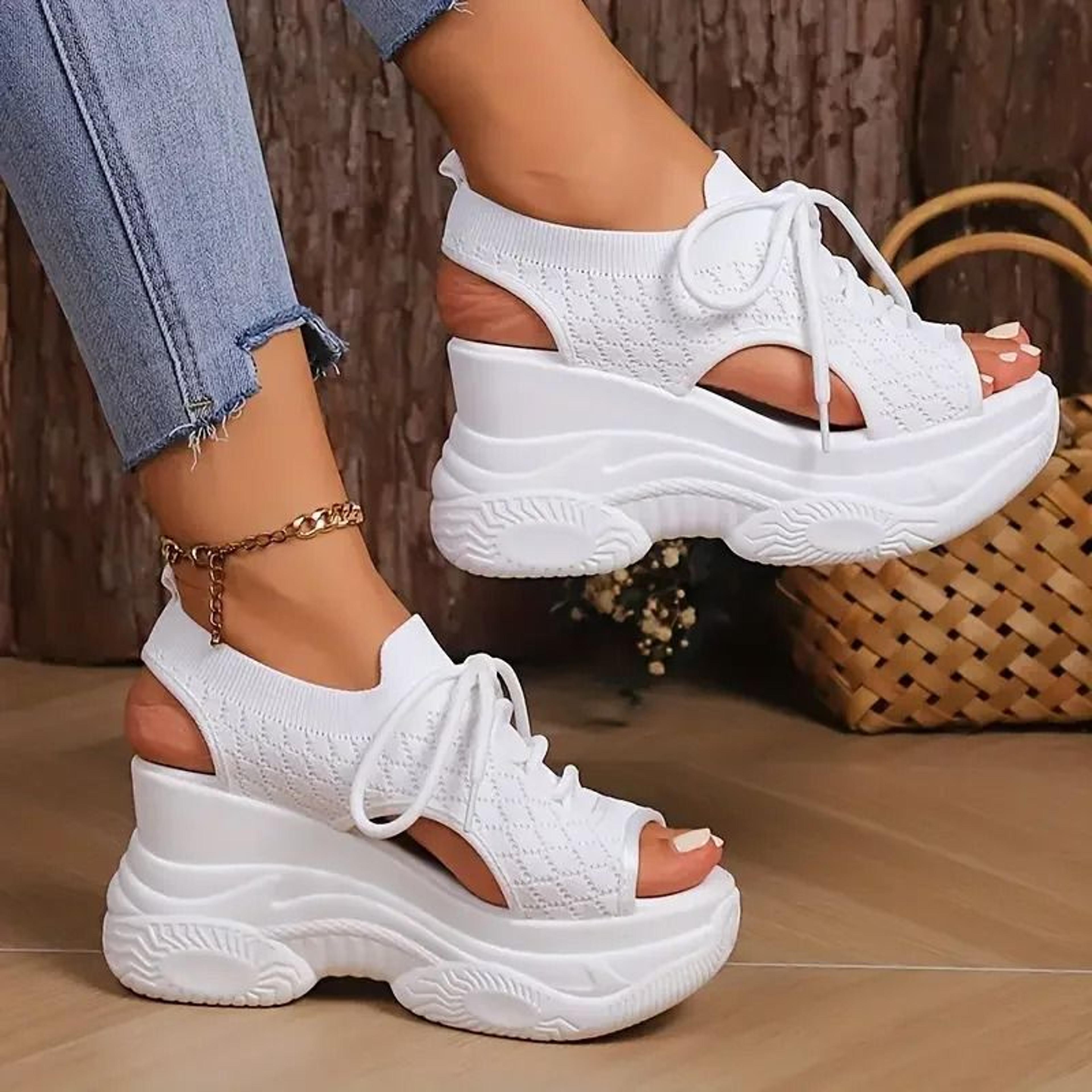 comfort wedge roman sandals for women