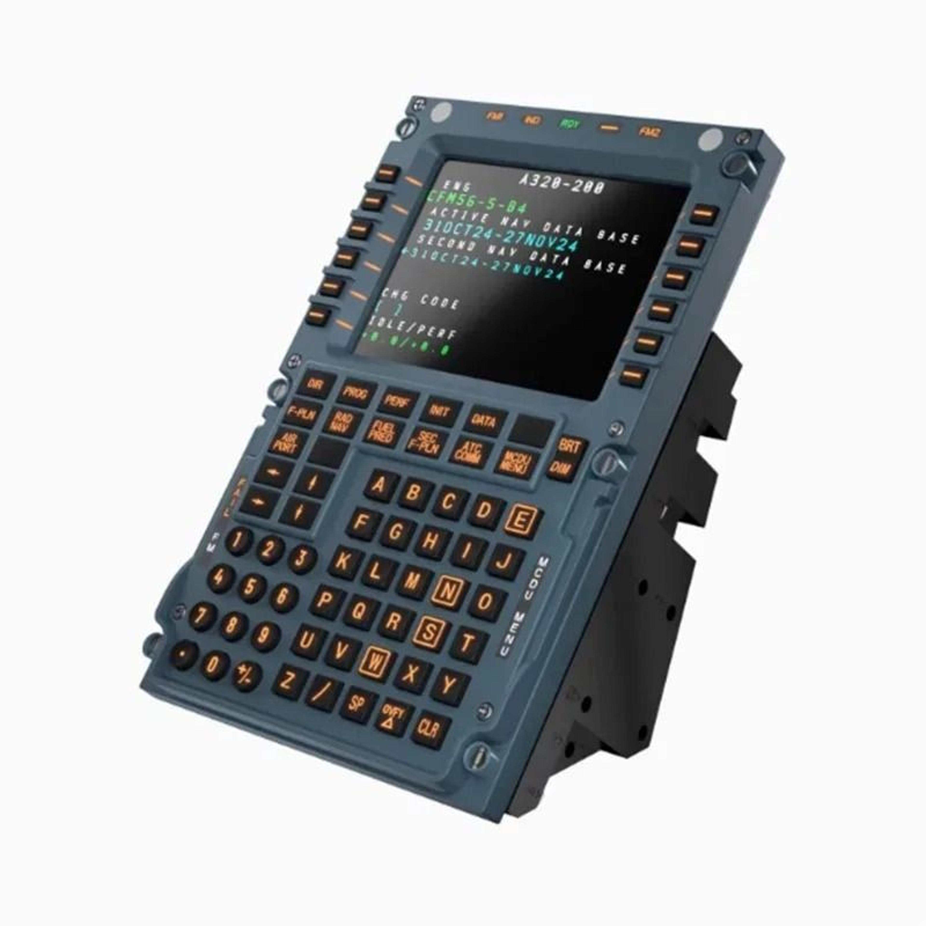 flight simulator mcdu control panel for a320 toliss fenix xplane msfs