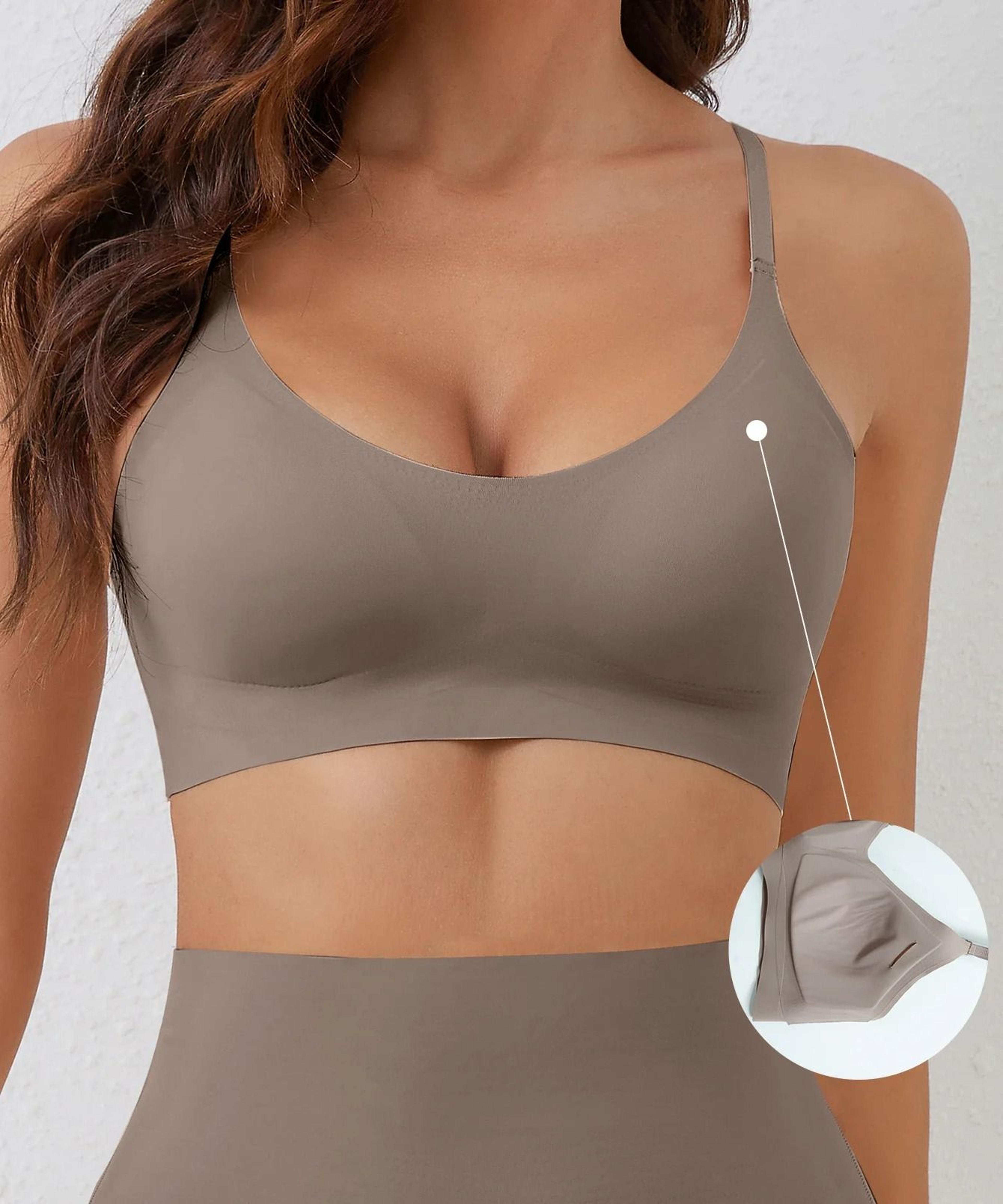 soft seamless breathable bra without steel ring