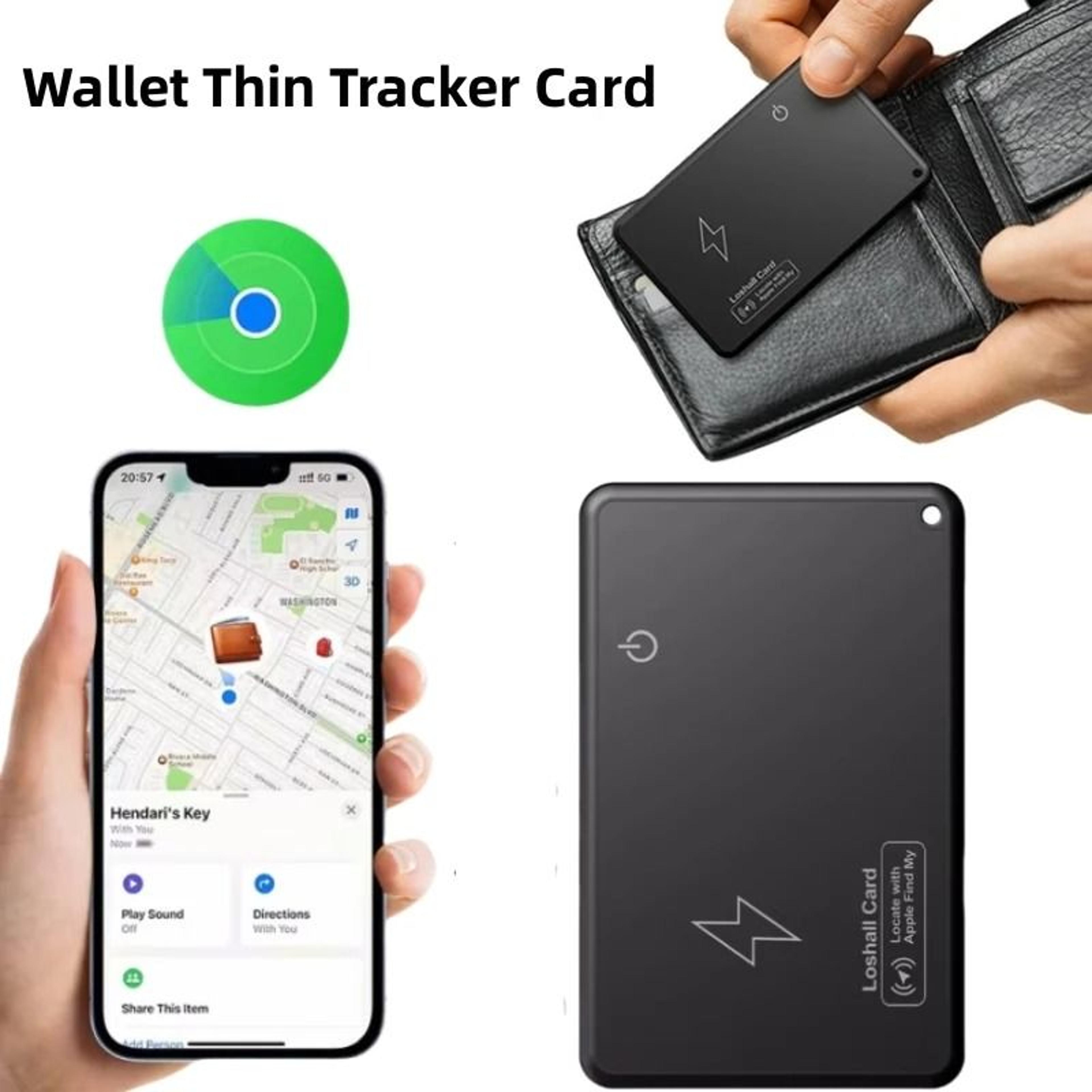 wireless charging wallet tracker card
