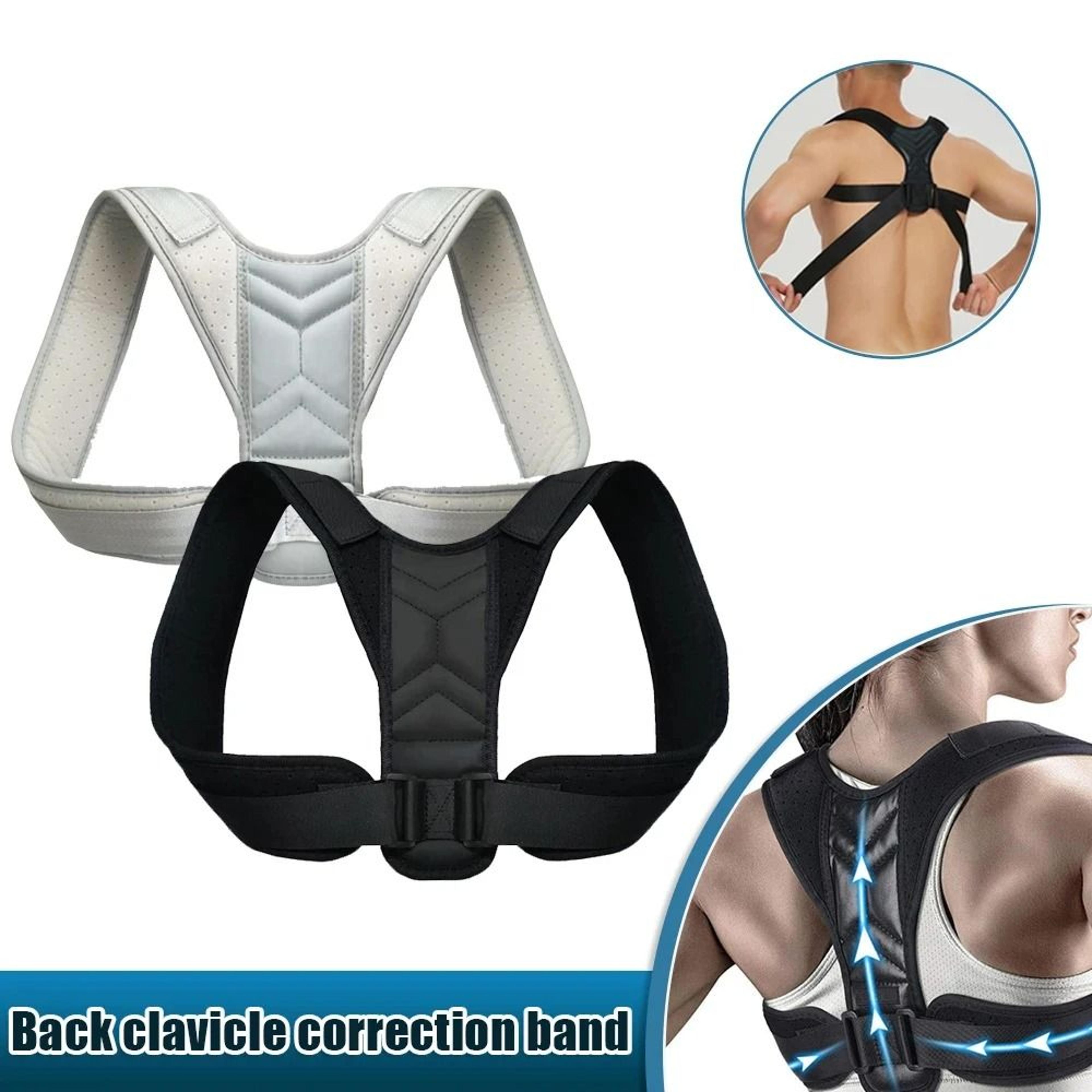 adjustable back posture corrector with neck brace