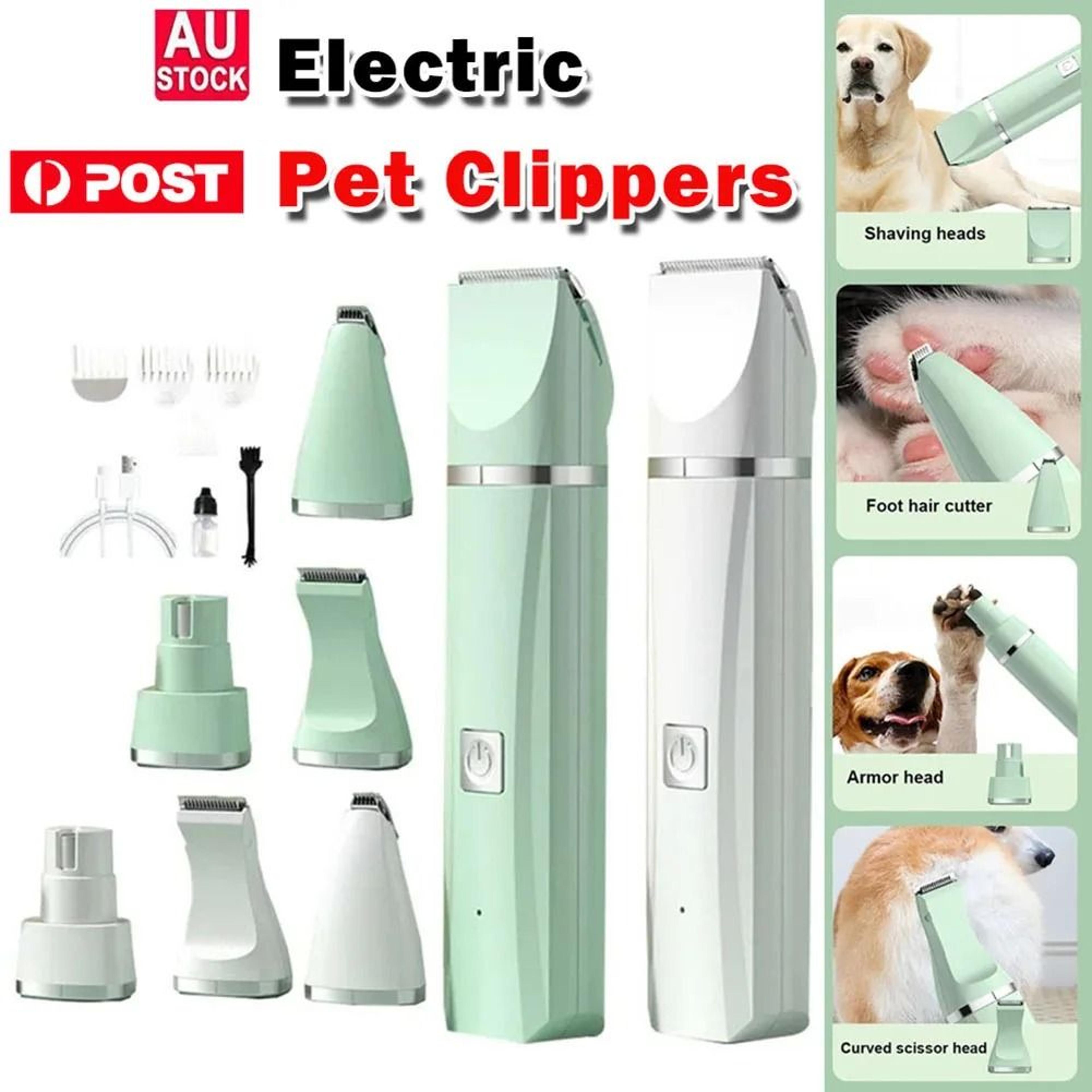 professional 4-in-1 electric pet grooming kit for dogs and cats