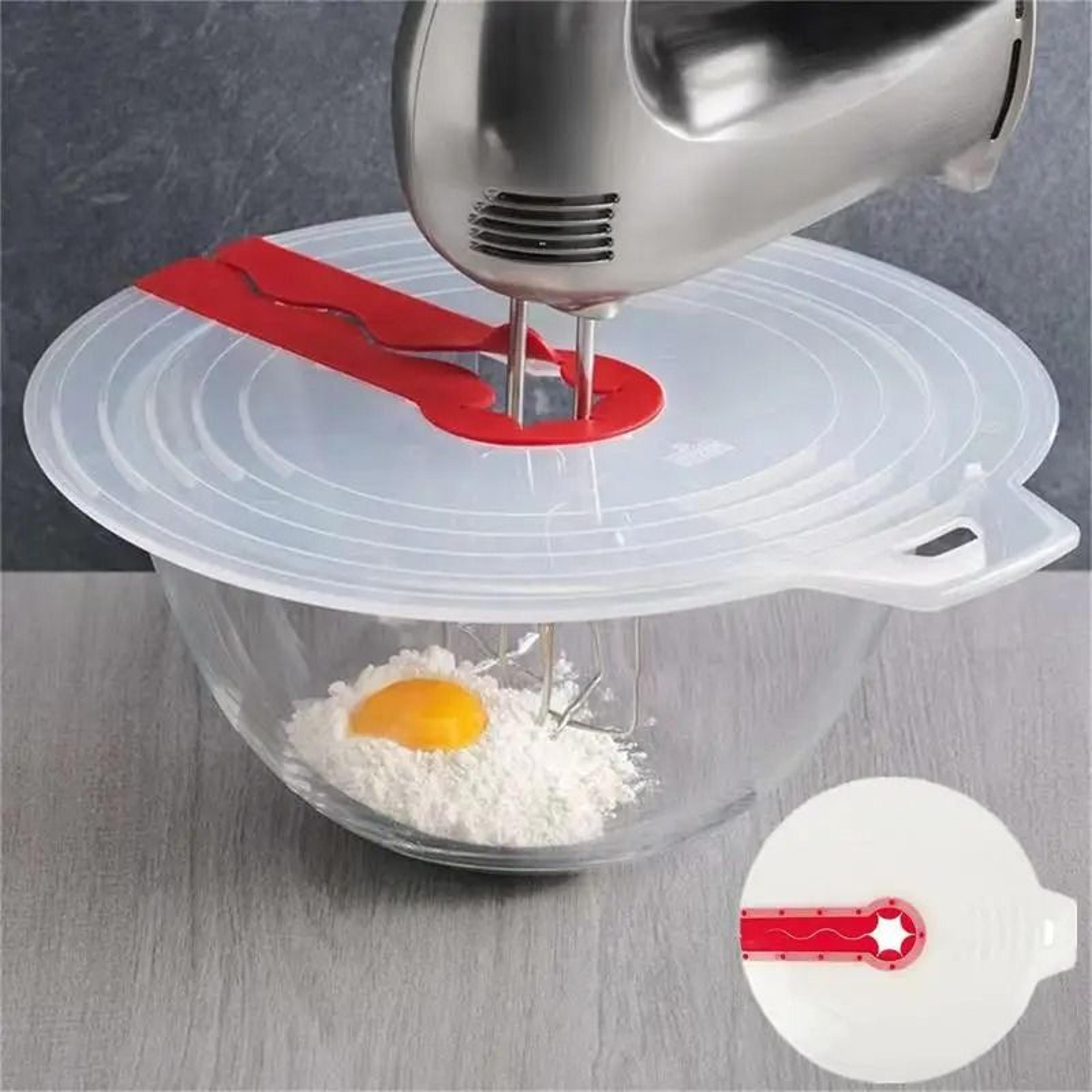 silicone mixer splatter guard anti splash mixing bowl lid