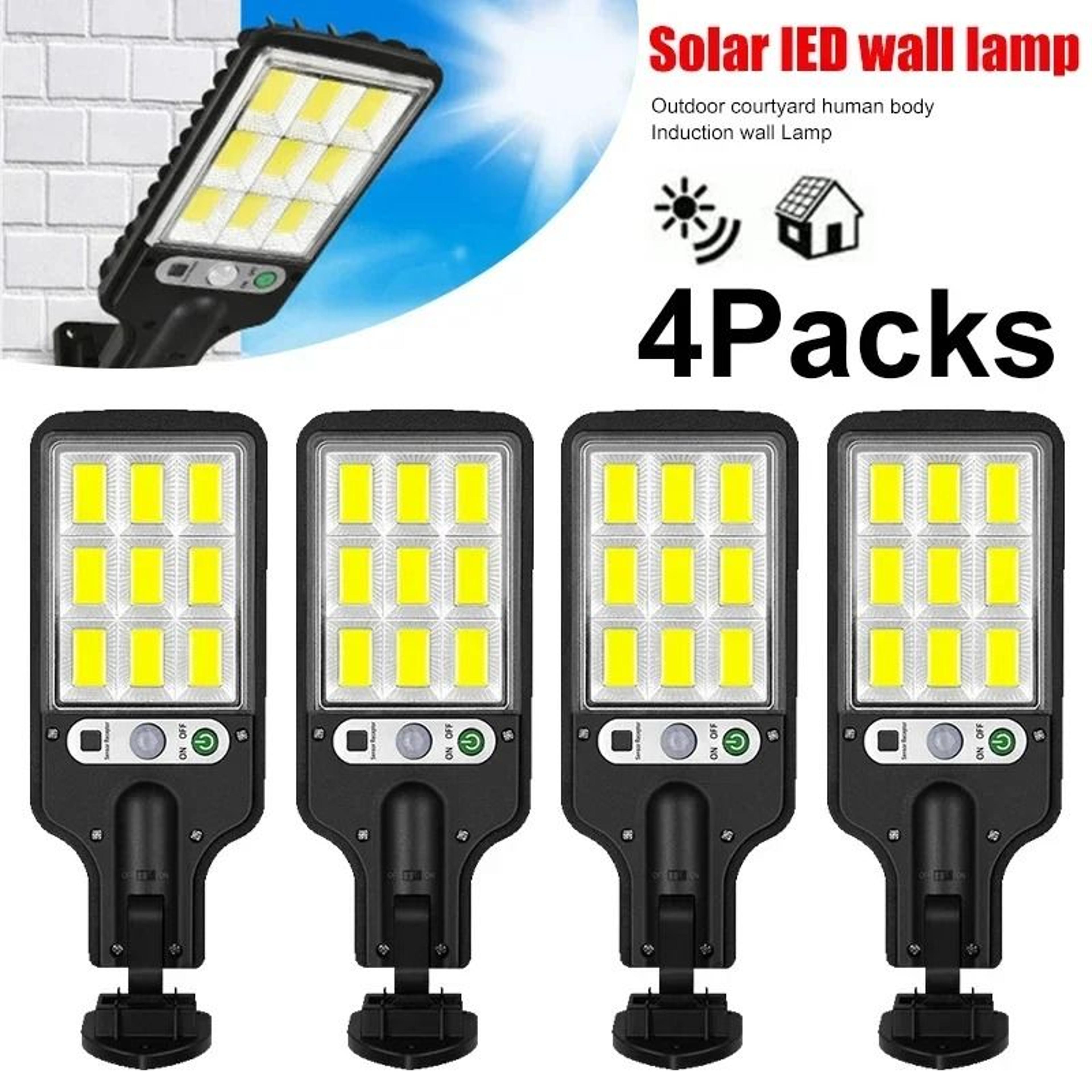 solar sensor led wall light for outdoor garden and garage lighting