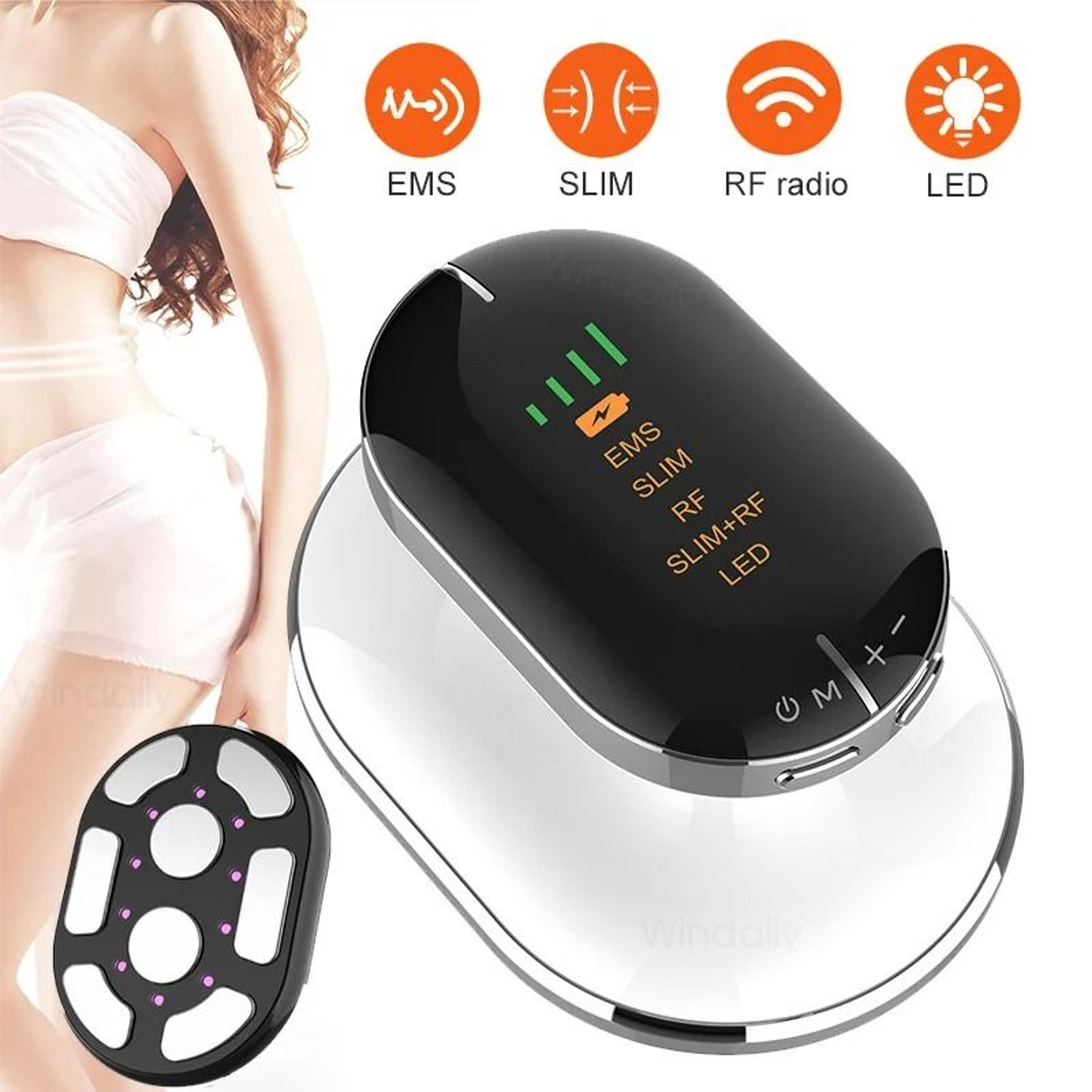 body slimming machine with ems and rf fat burning therapy