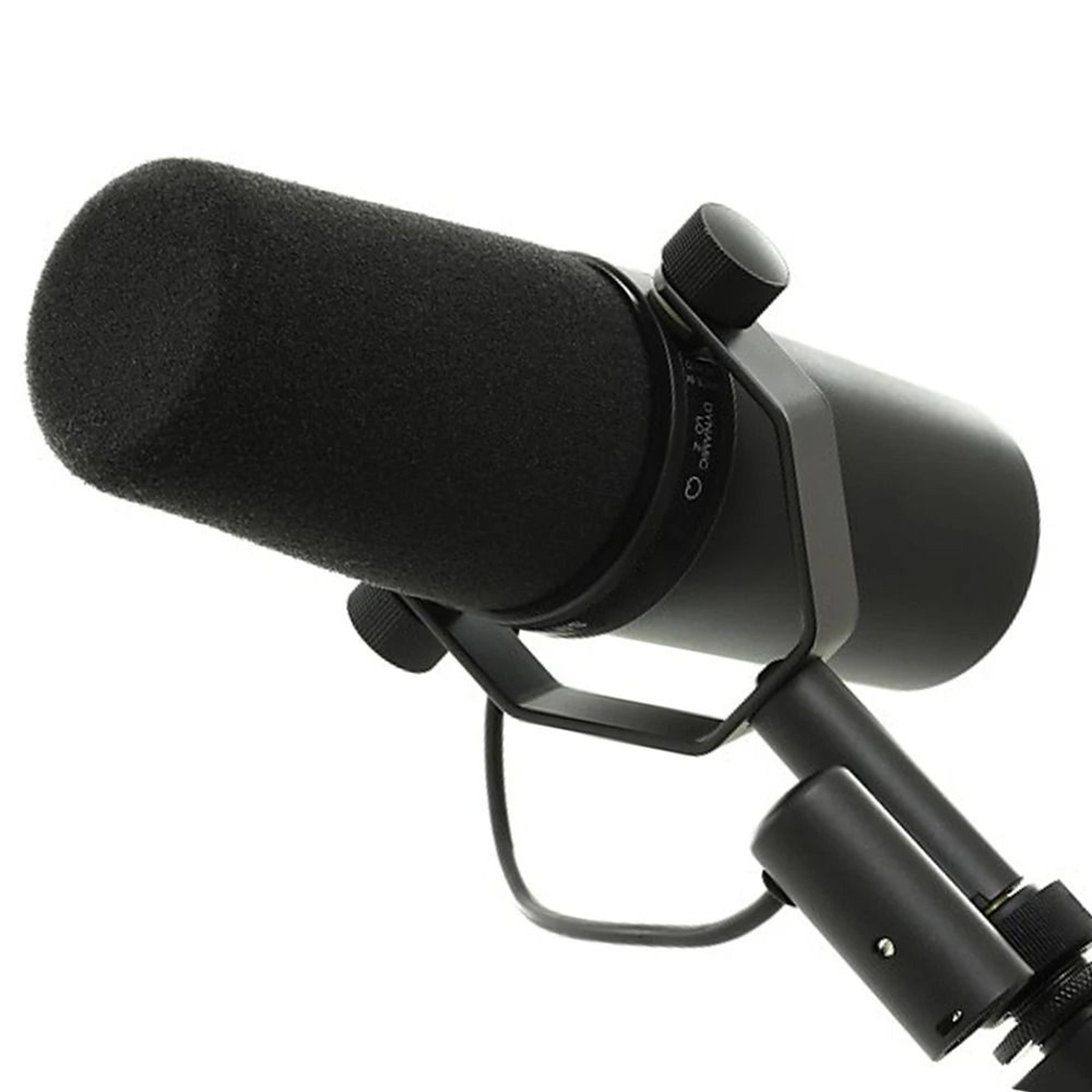 dynamic cardioid podcast microphone set for studio and live recording