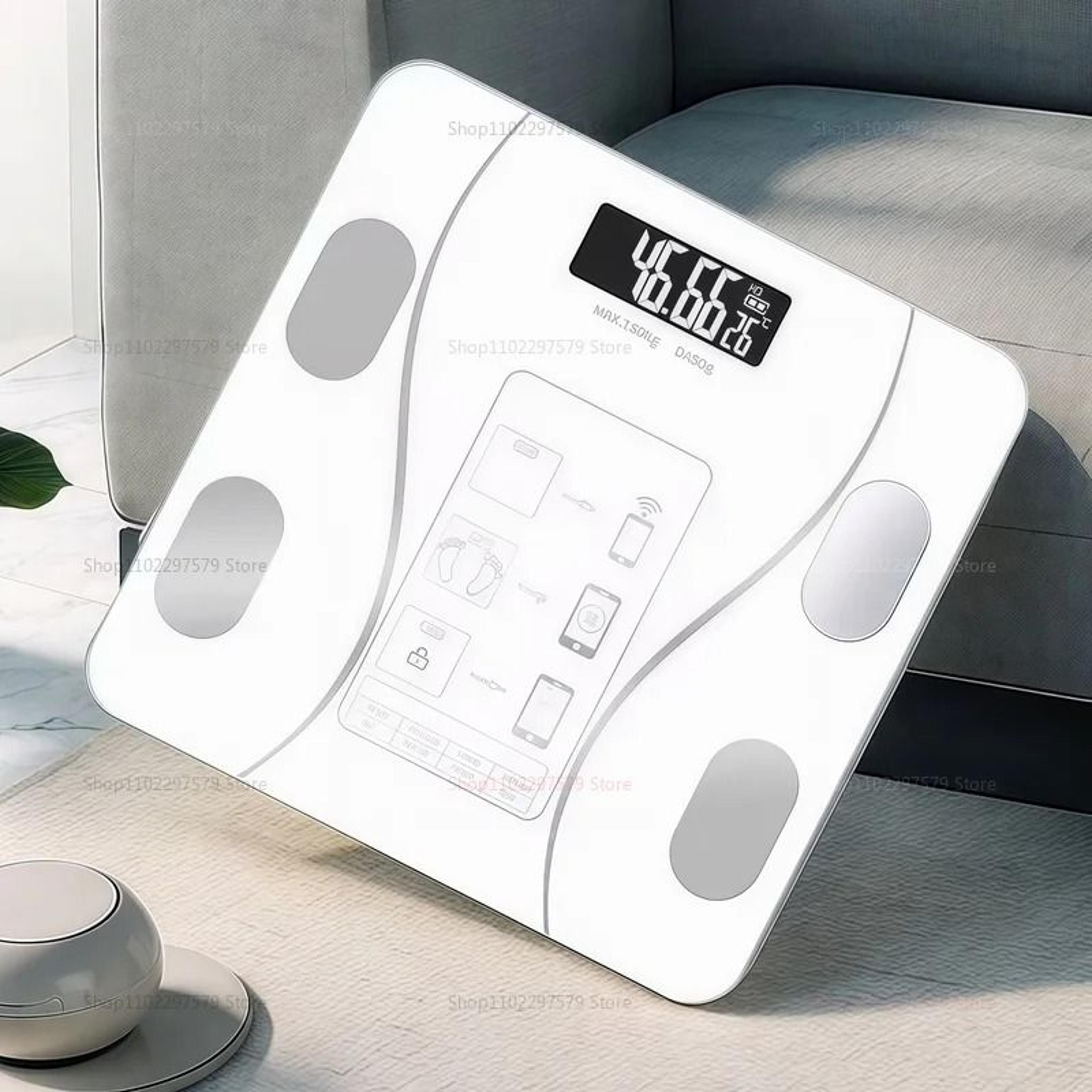 smart bluetooth body fat scale with app and usb charging
