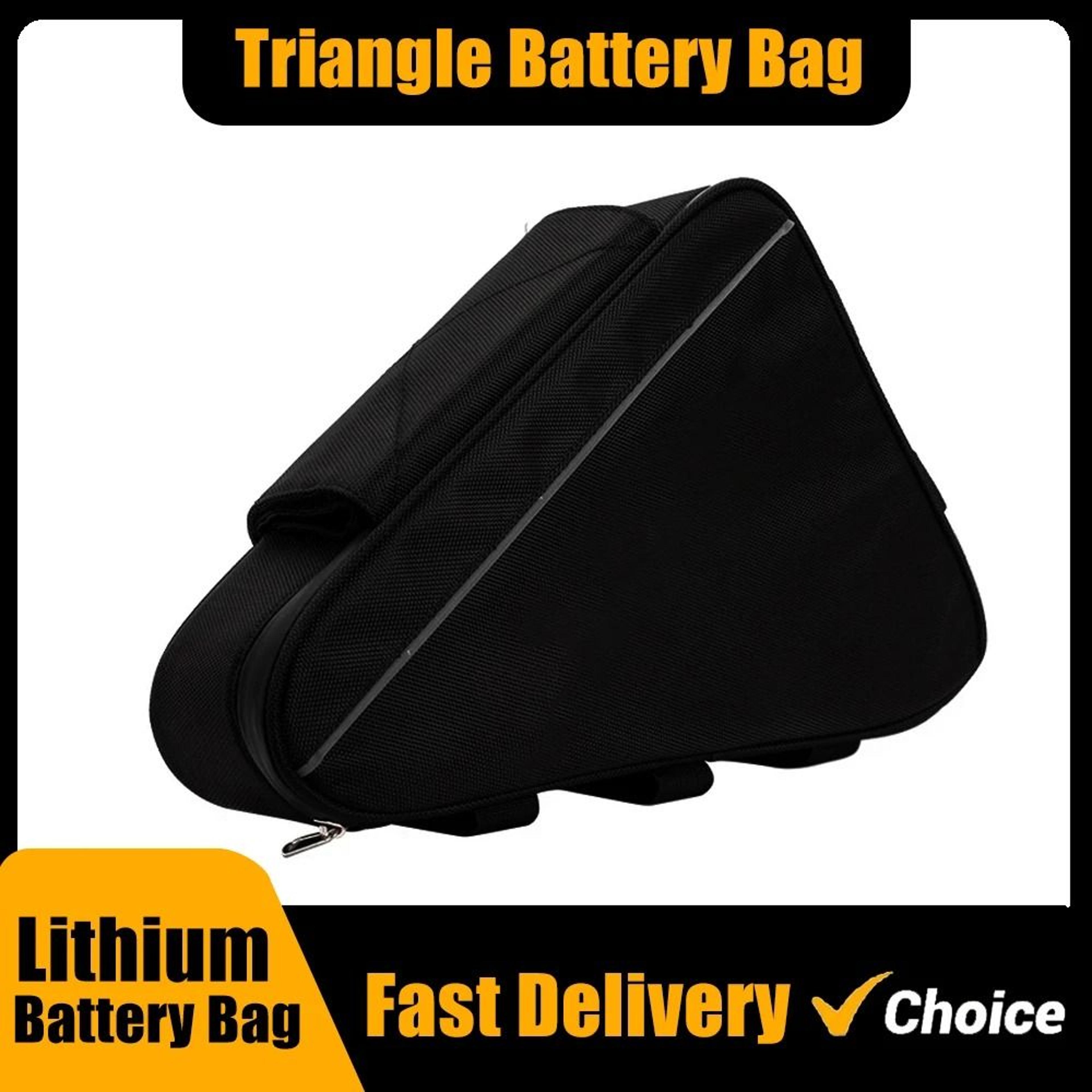 triangle ebike battery frame bag for 36v 48v 60v 72v systems