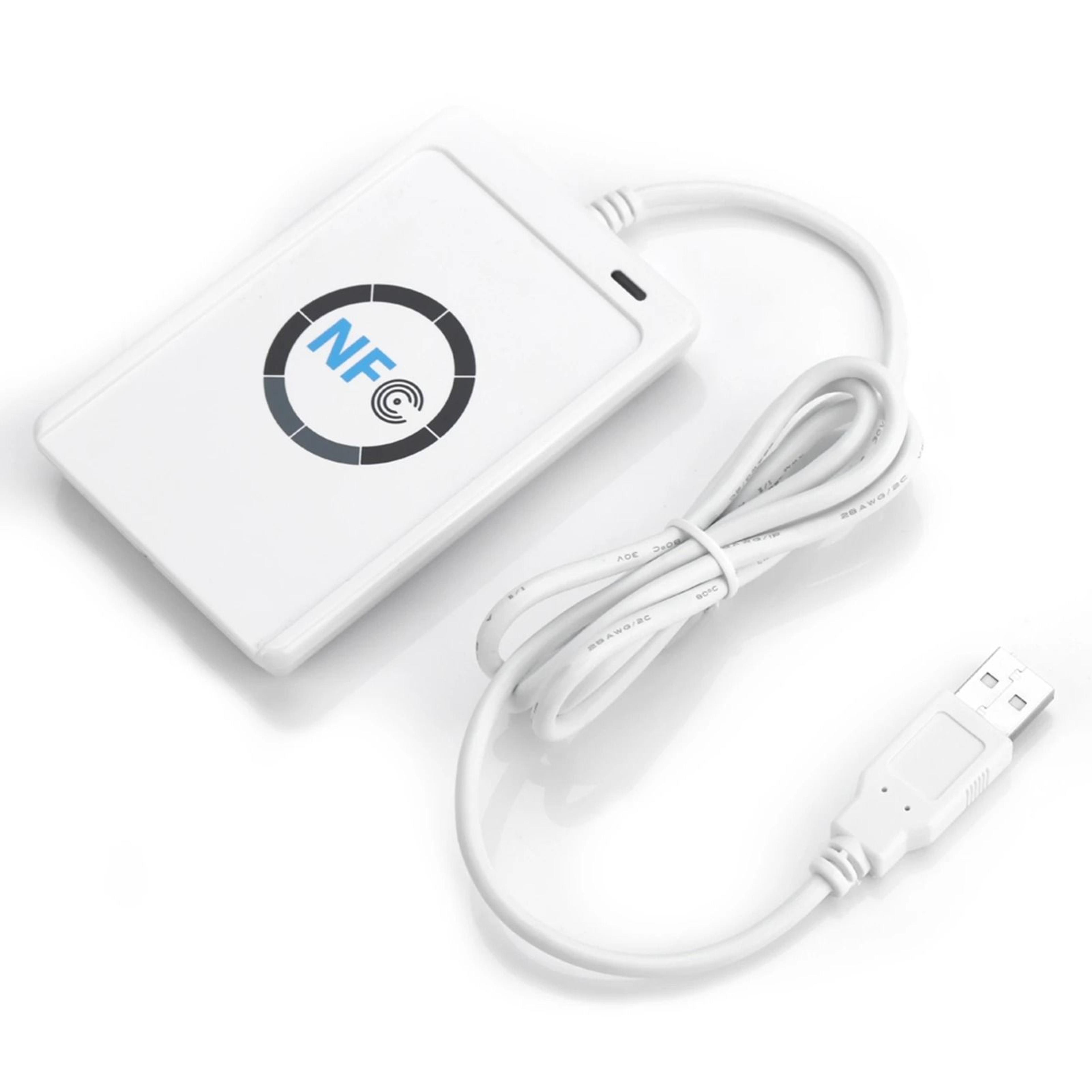 usb nfc rfid card reader and writer with integrated antenna and software
