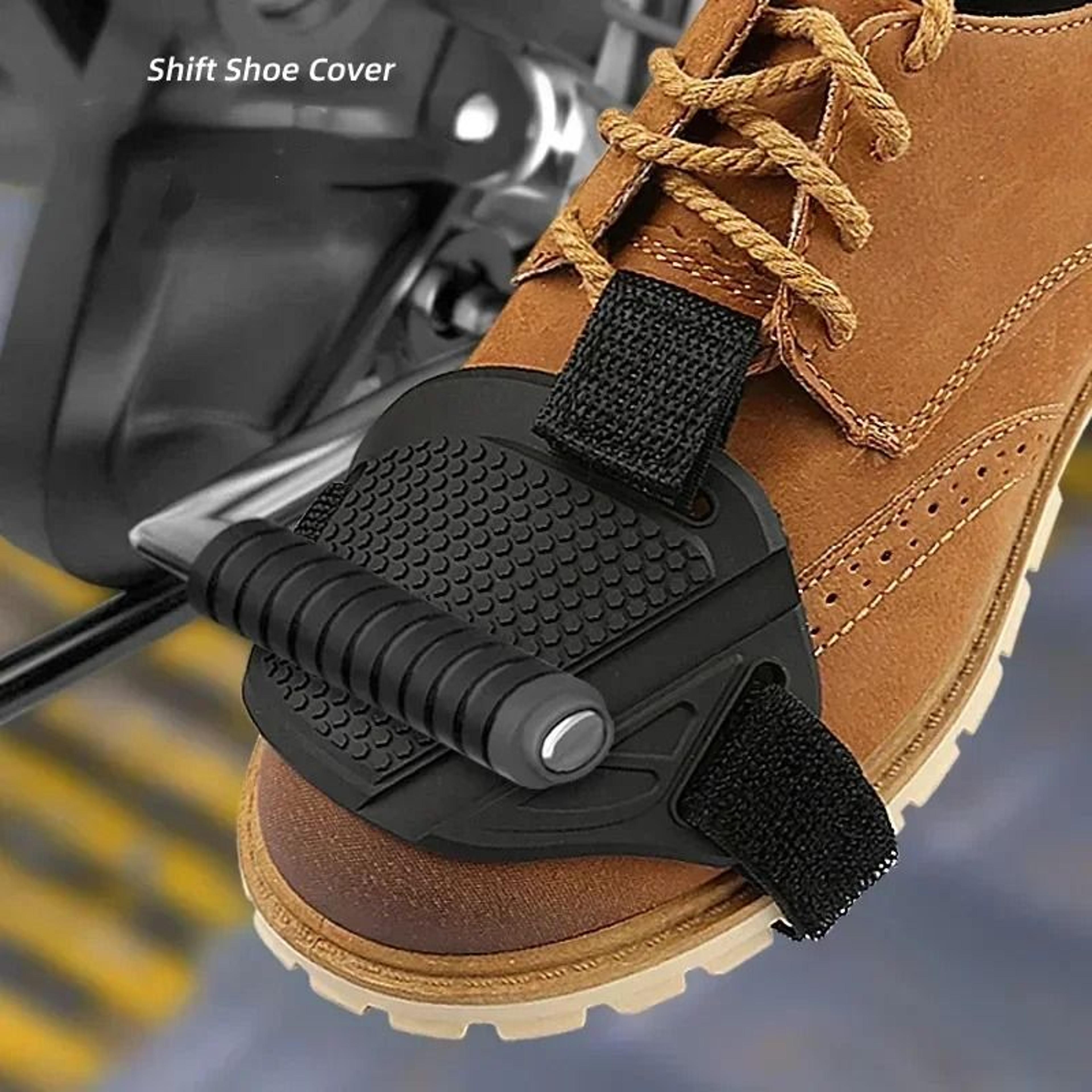 motorcycle shift pad gear shoe protector cover waterproof adjusts to most shoes