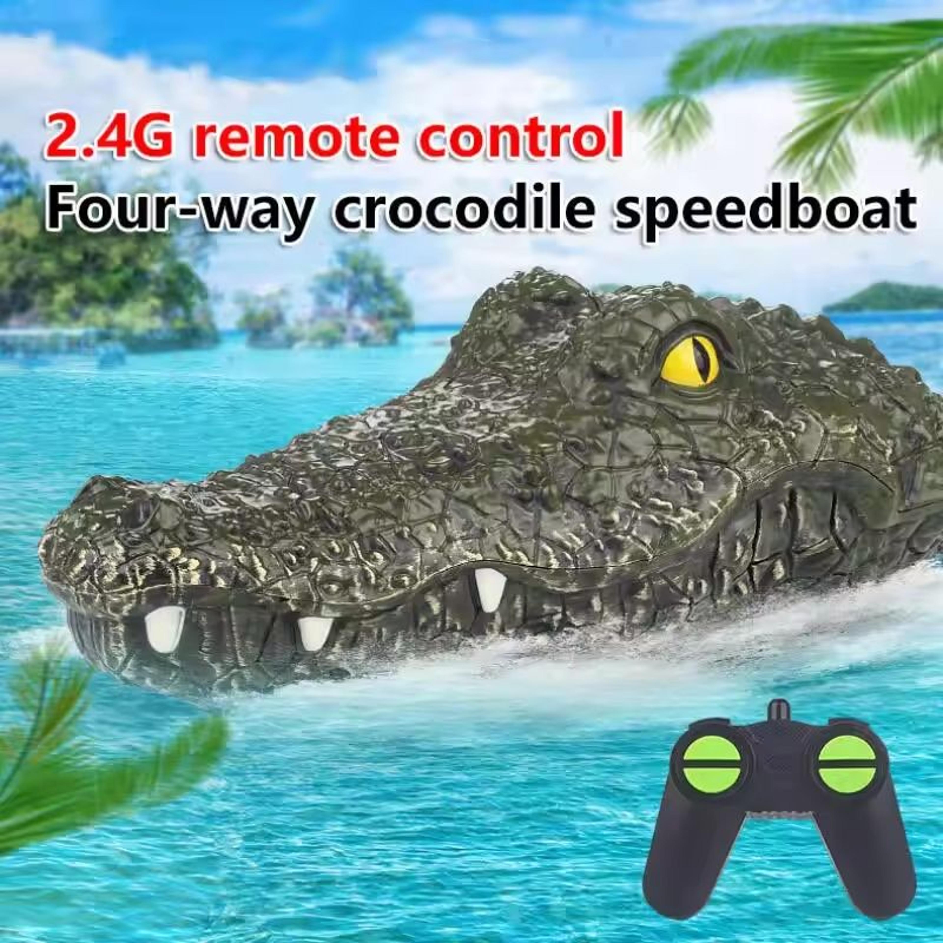 rc crocodile head remote control speed boat