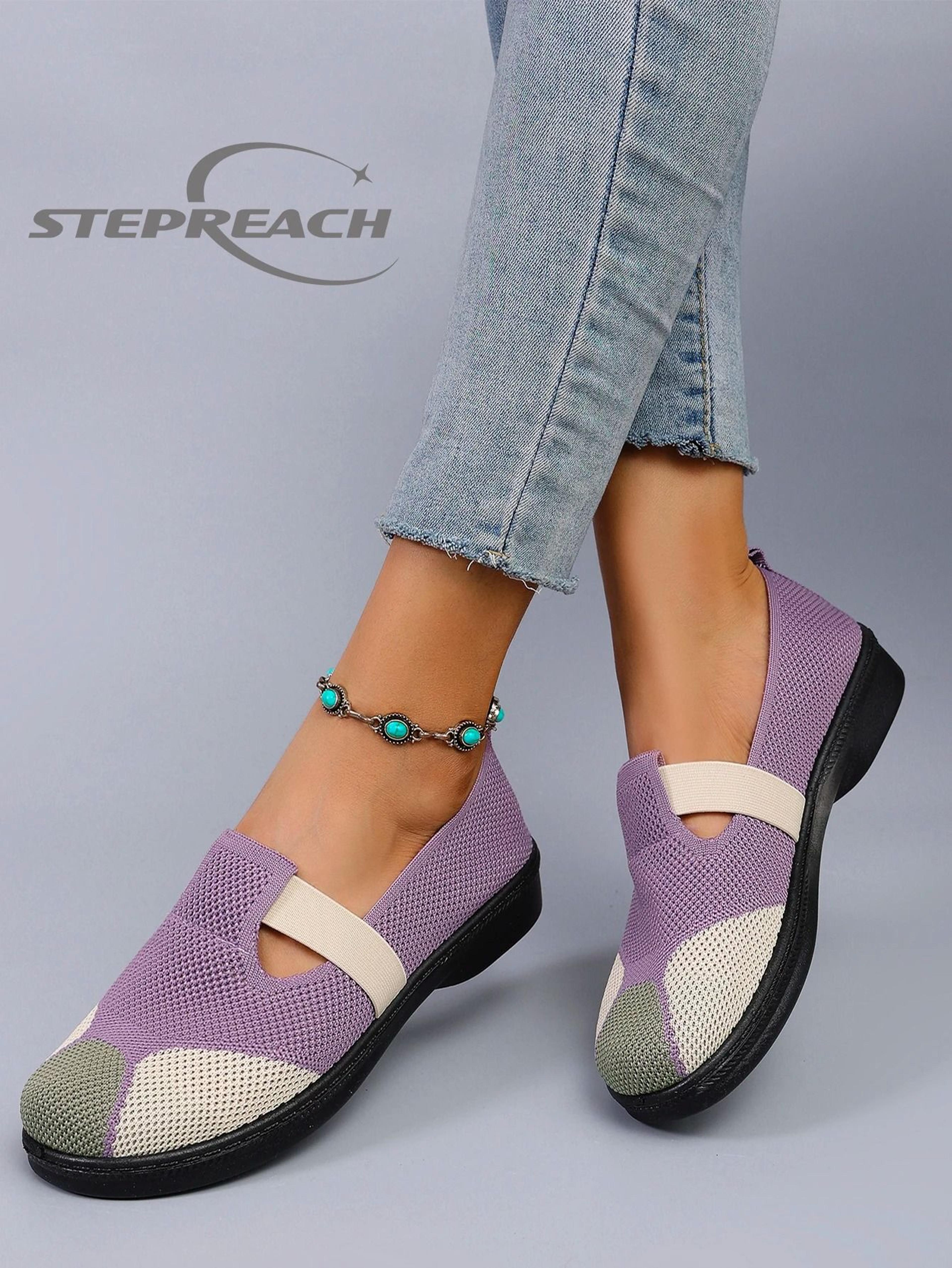womens summer breathable mesh flat shoes