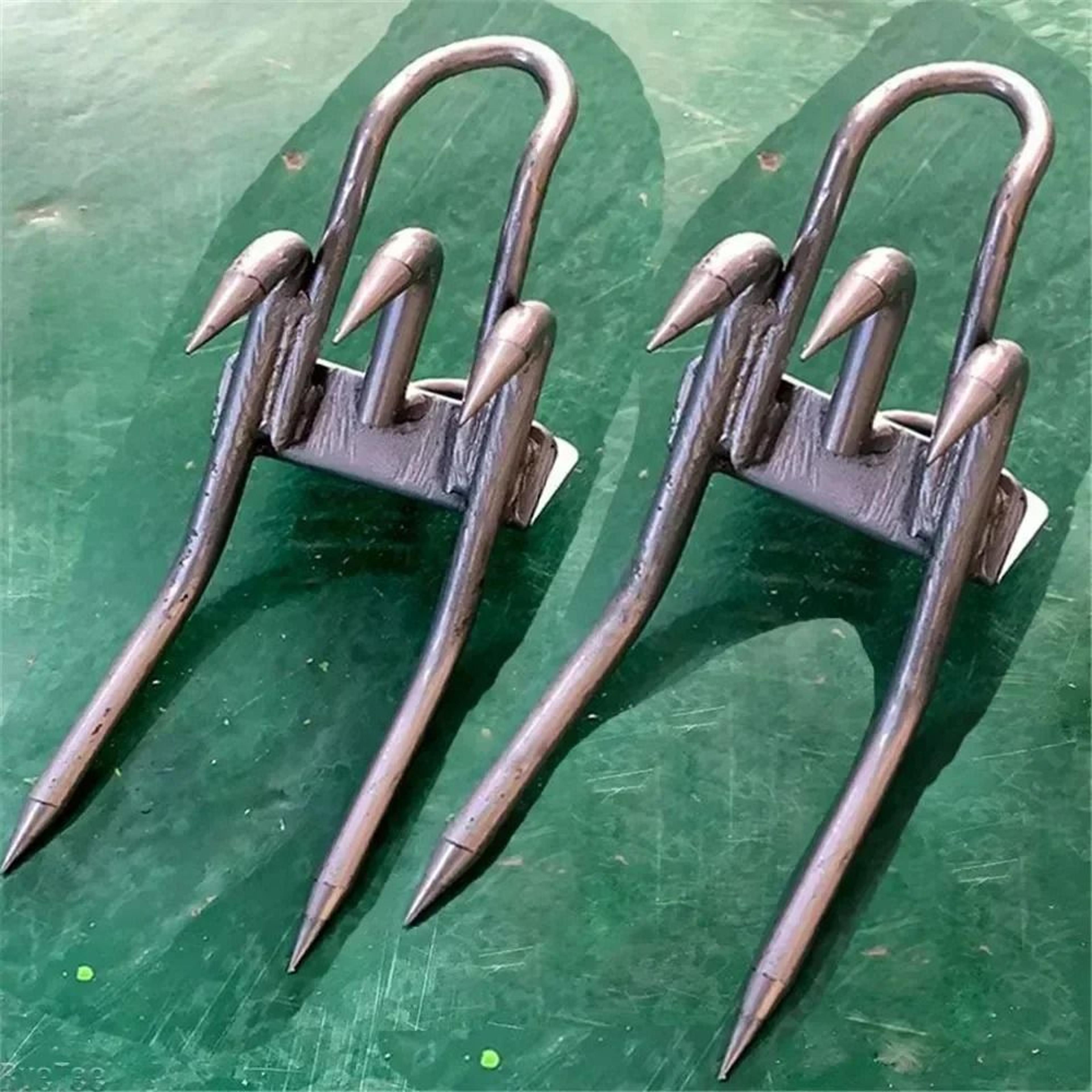 tree climbing spikes with optional hook attachment