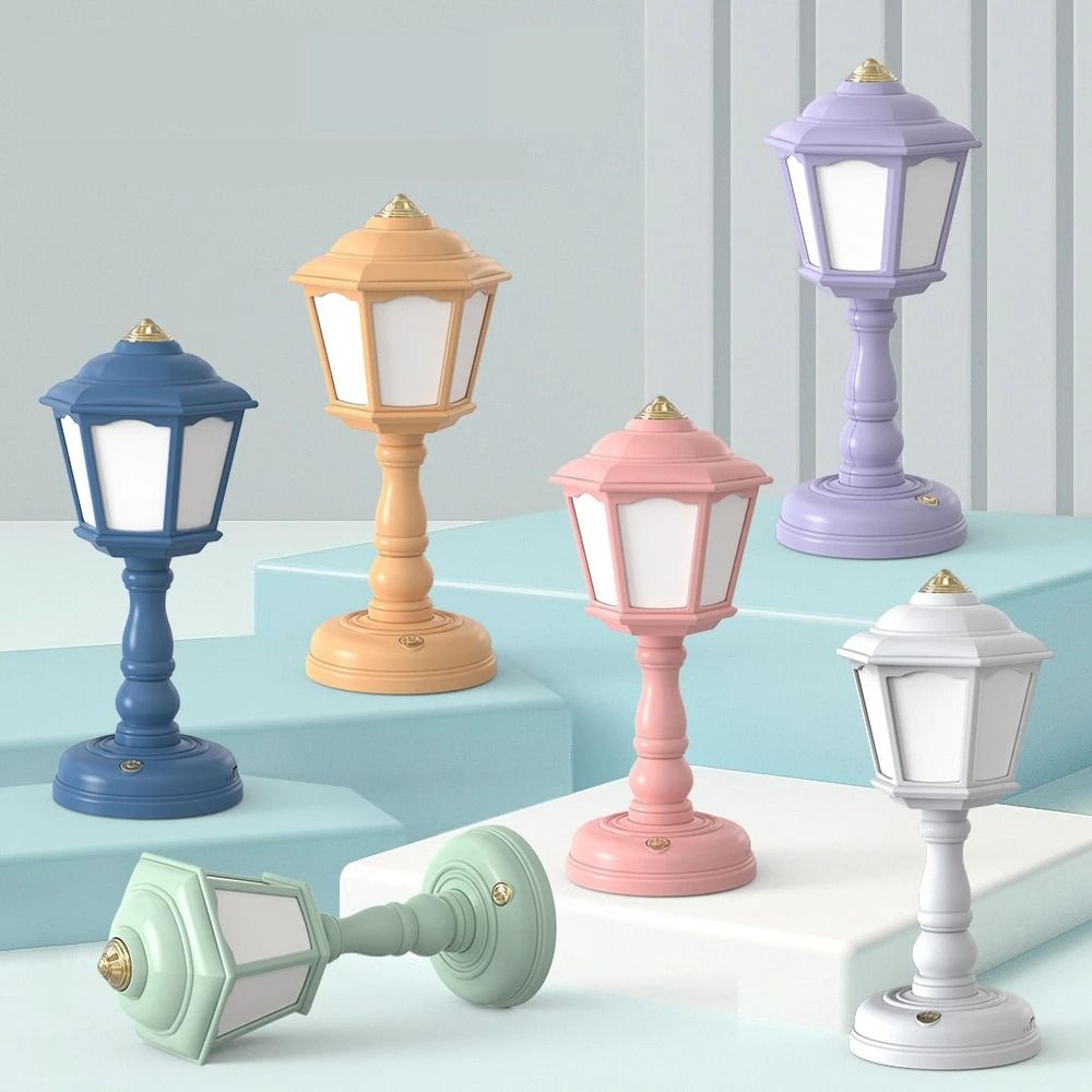 mini retro led desk lamp with usb rechargeable touch control