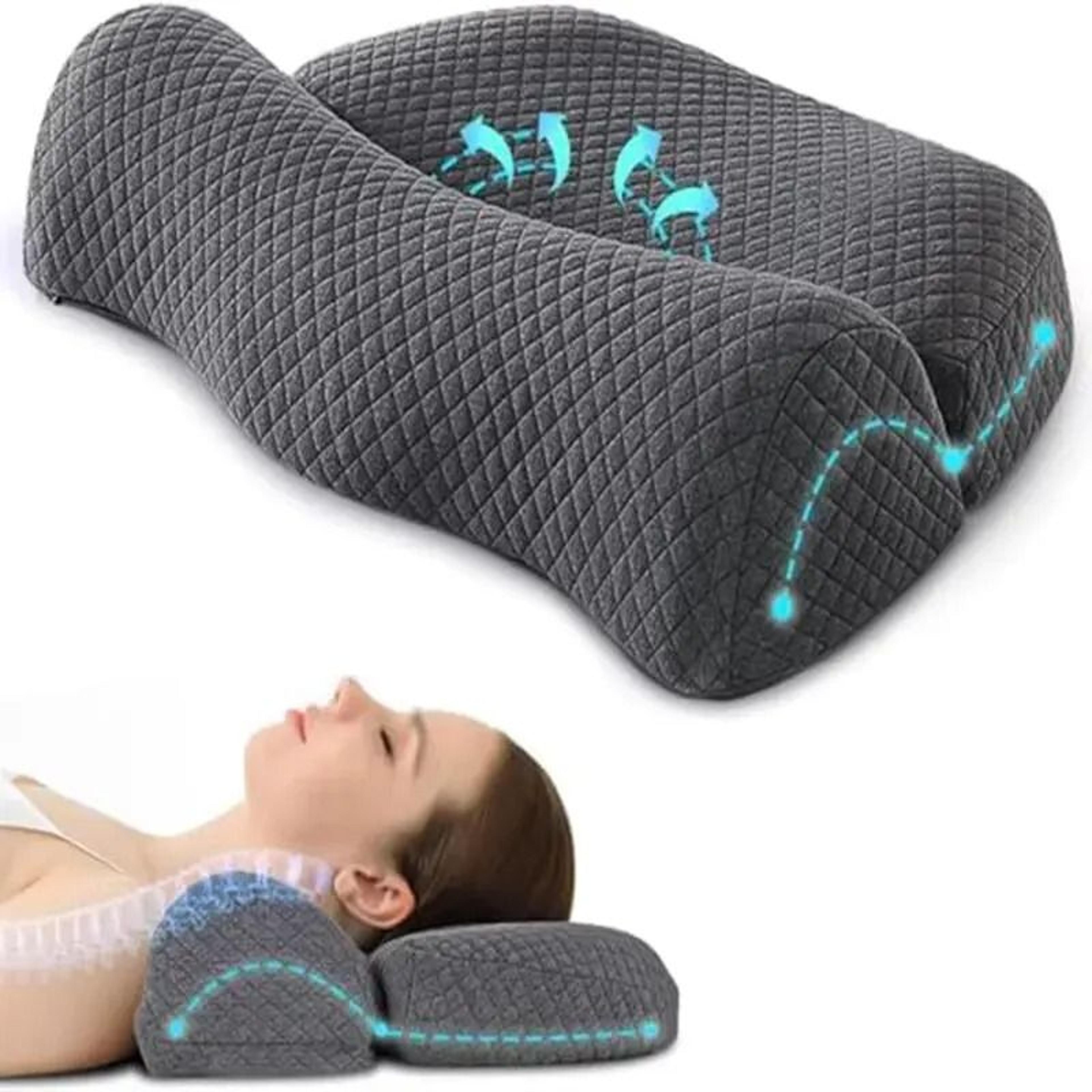 ergonomic memory foam cervical pillow for neck support and comfort