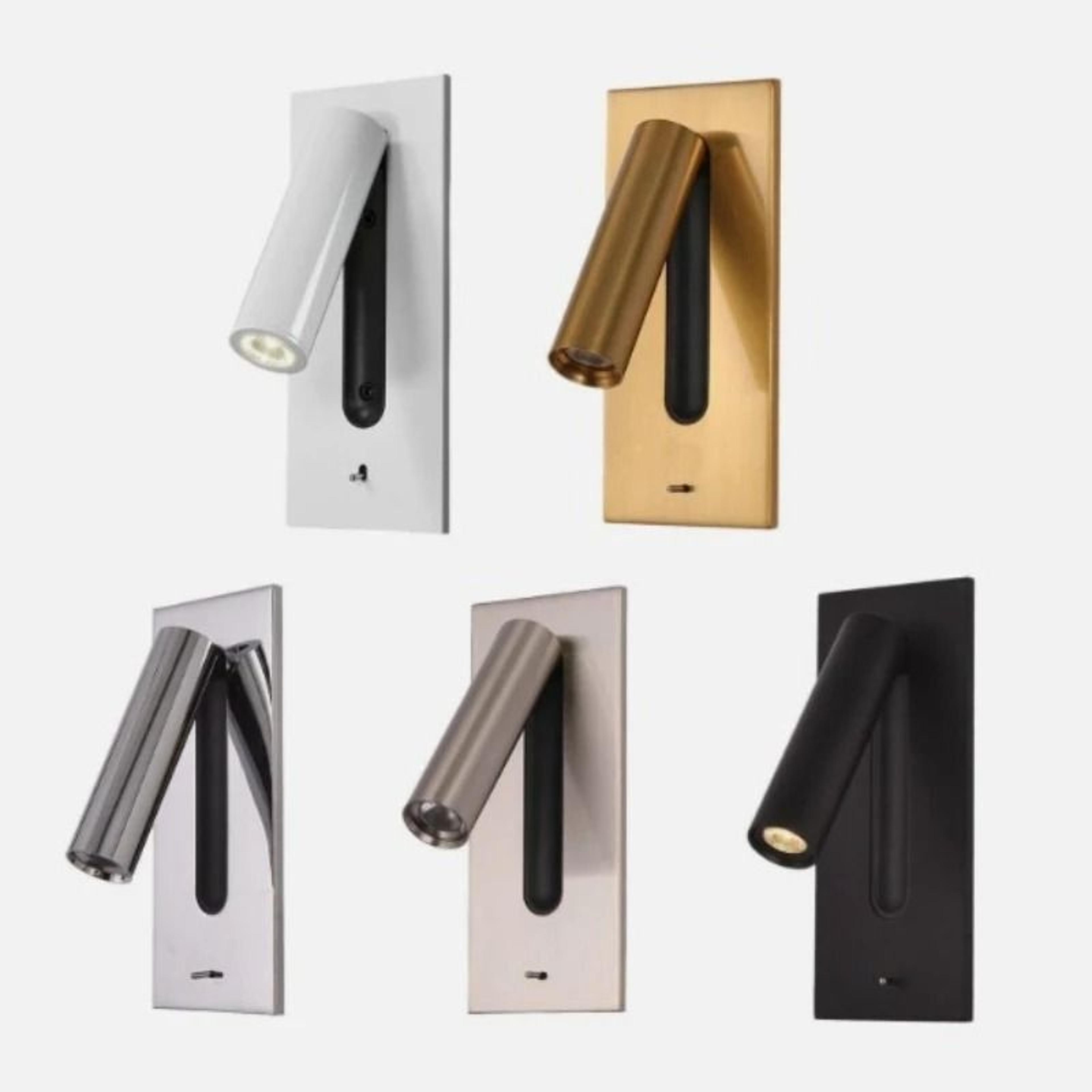 adjustable wall lamp with usb charging and 350° rotation for reading and bedside lighting