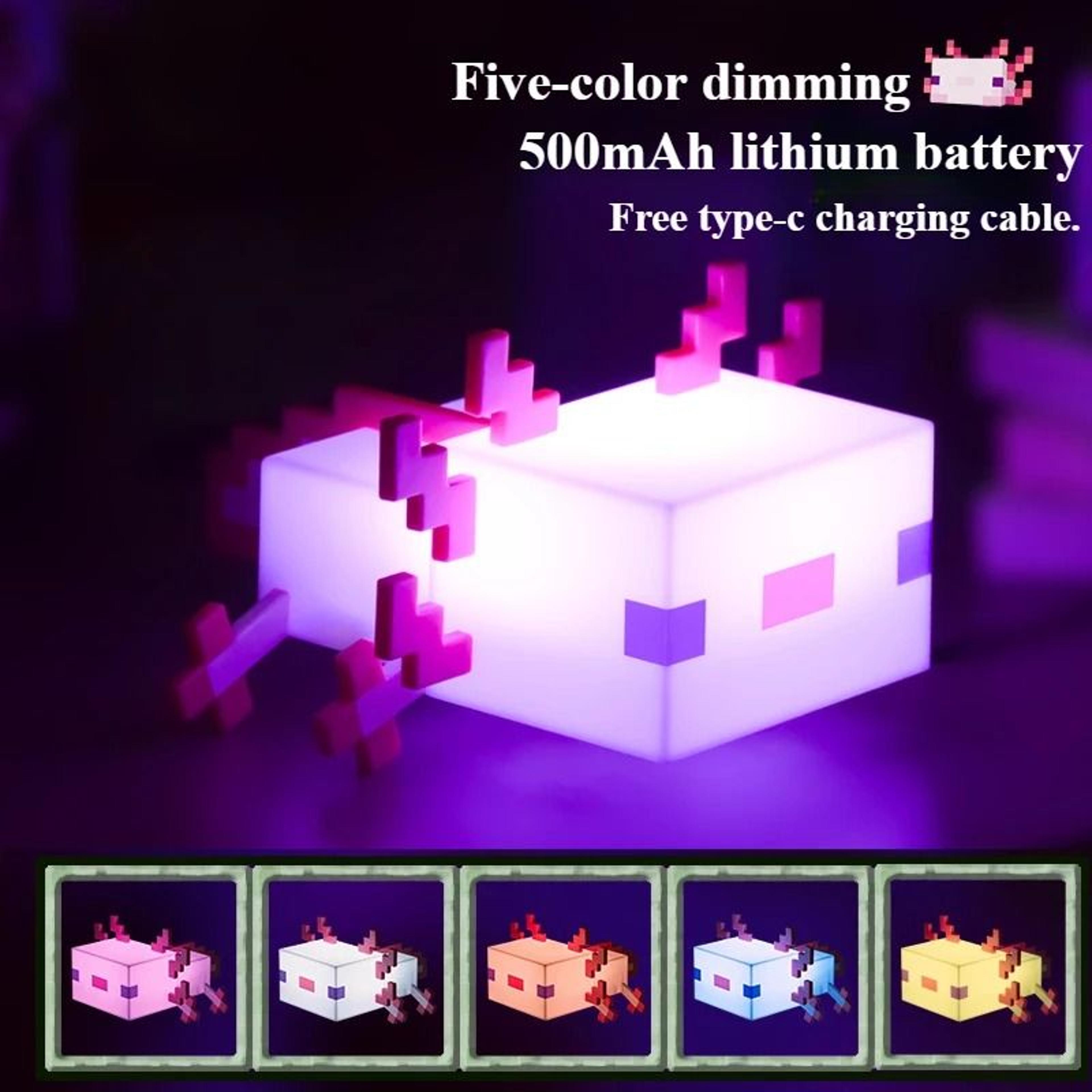 diy model lizard bedside night light with 5 color modes
