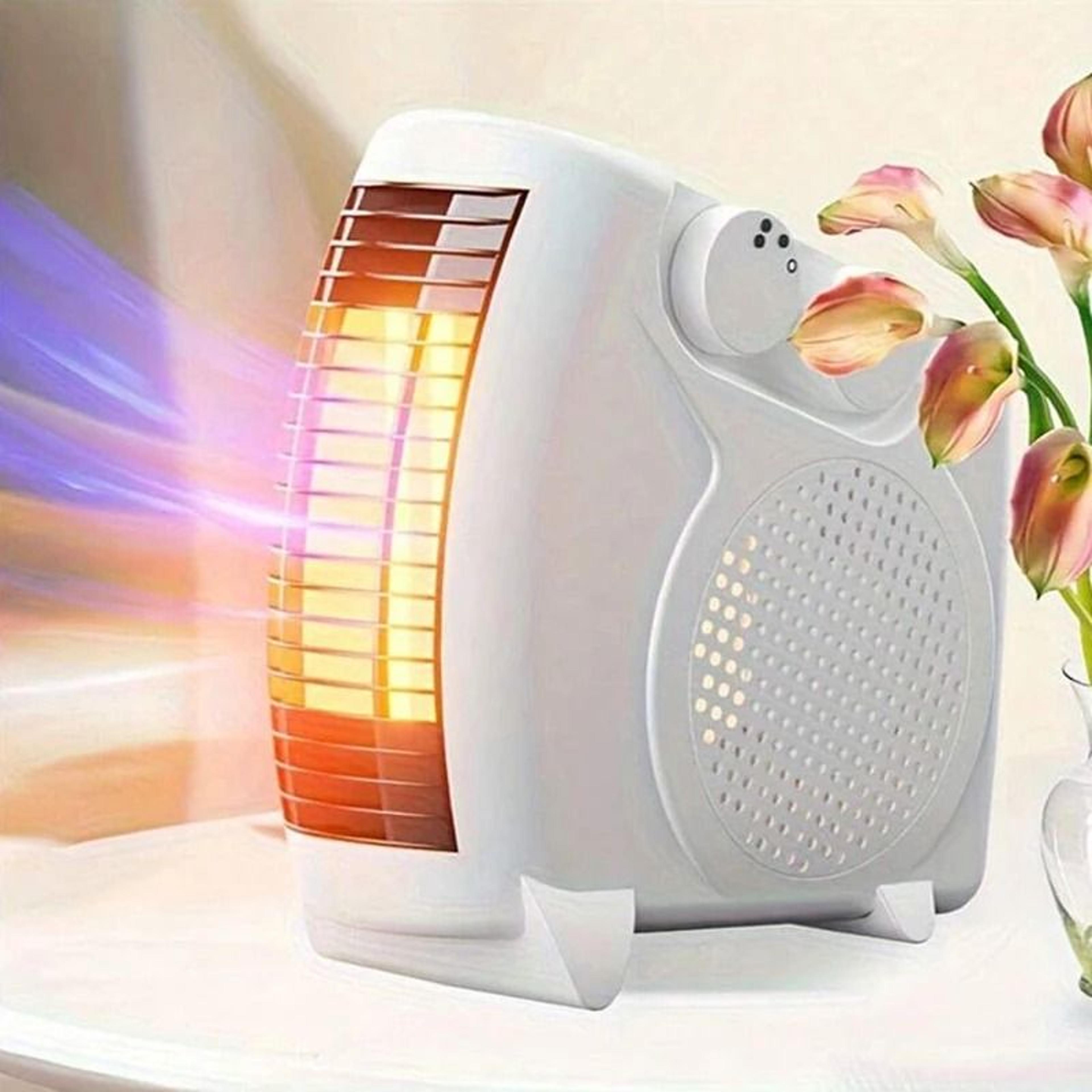portable electric heater fan with adjustable warm air settings