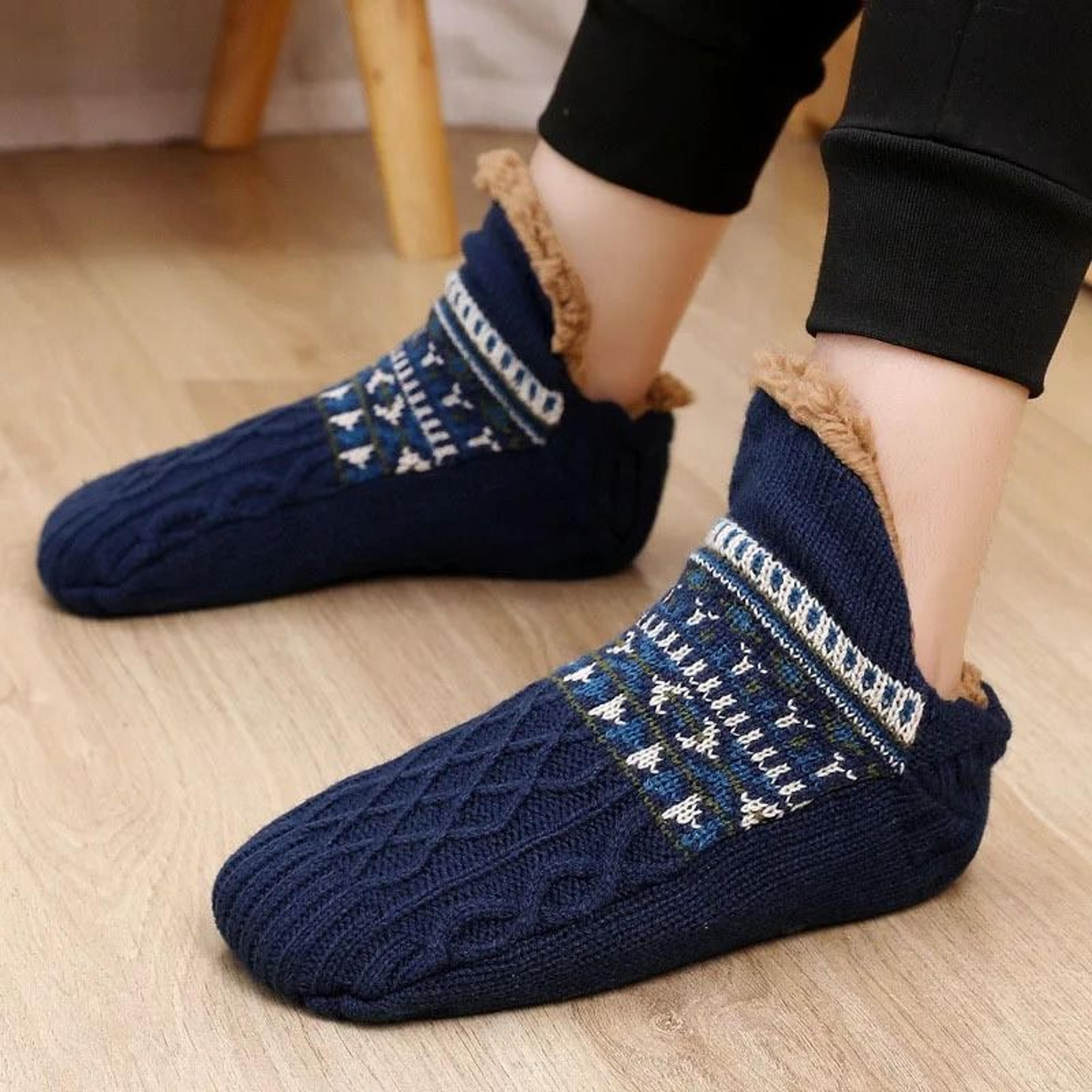 super warm winter non slip floor socks