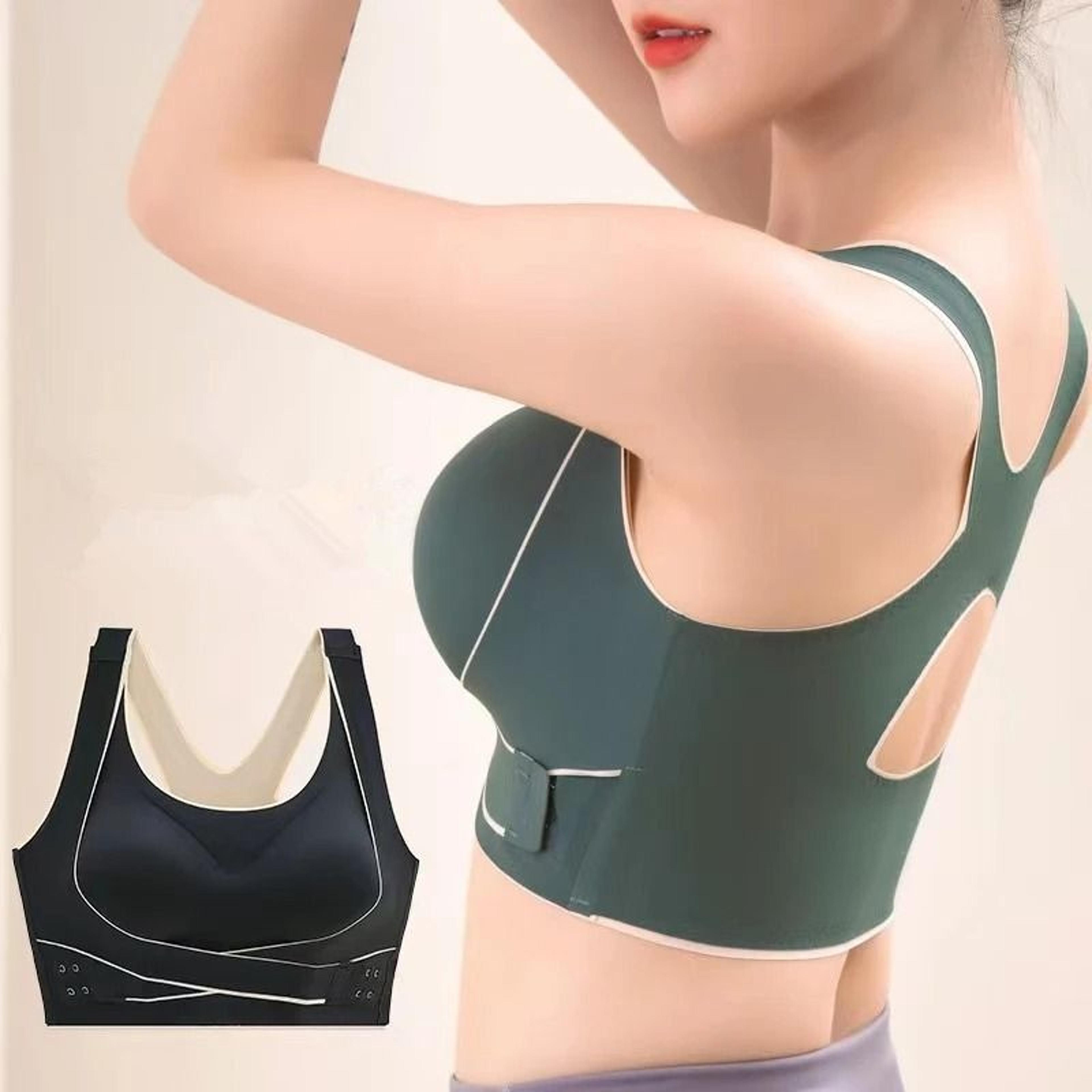 no trace sports bra wireless shockproof yoga vest with back support