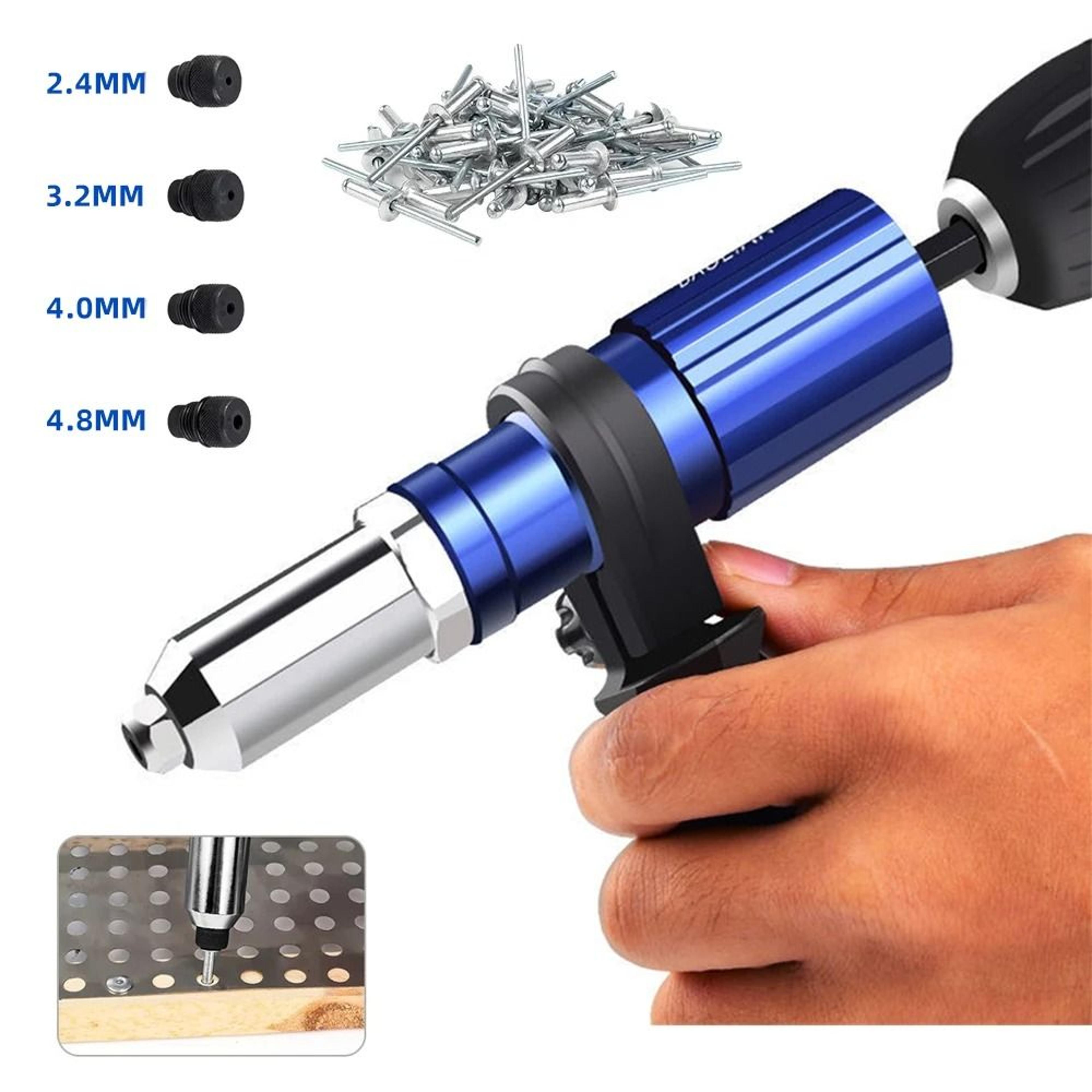 electric rivet gun drill adapter cordless riveting tool insert nut pull rivet tool 2.4mm to 4.8mm