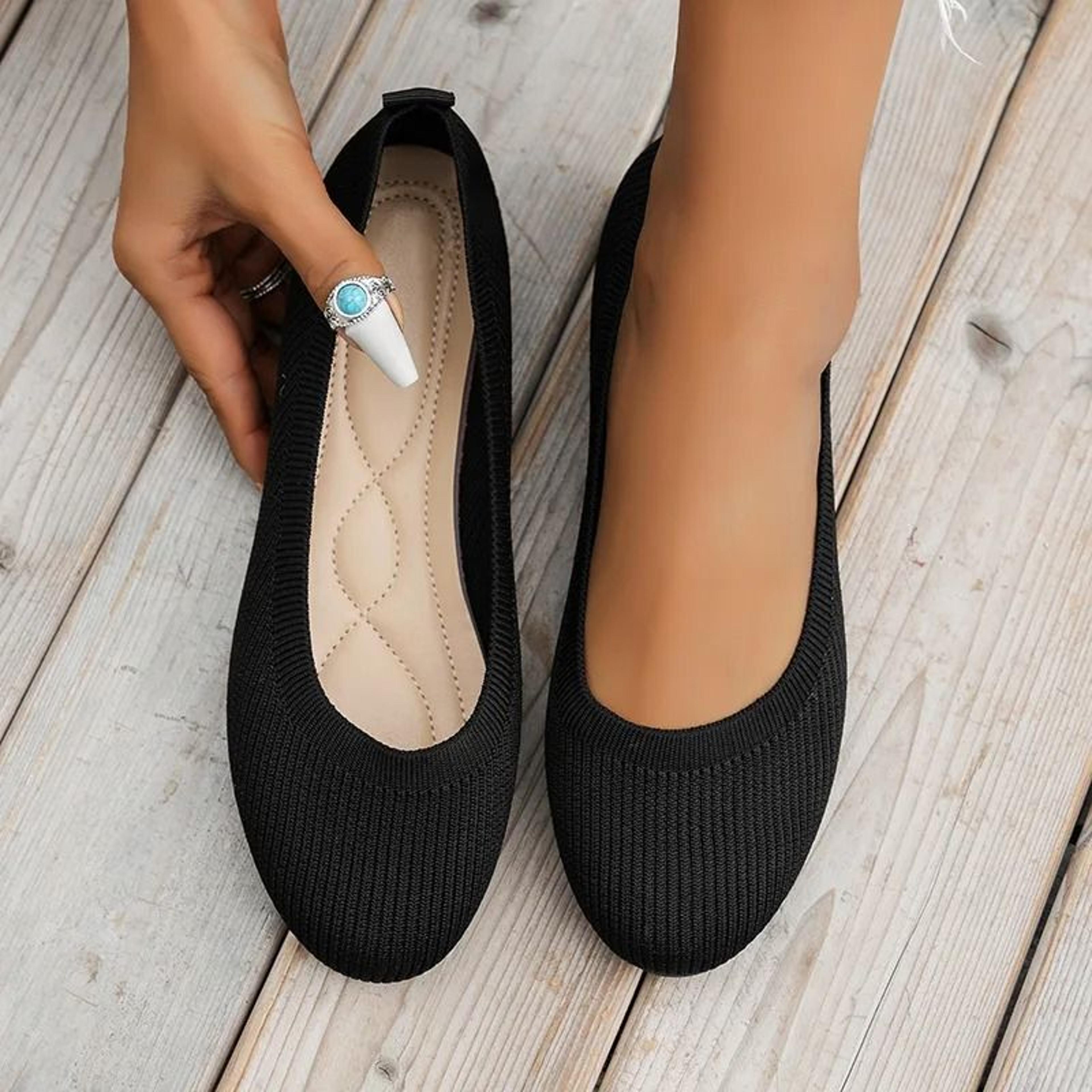 womens knitted sock sneakers lightweight slip on flat shoes