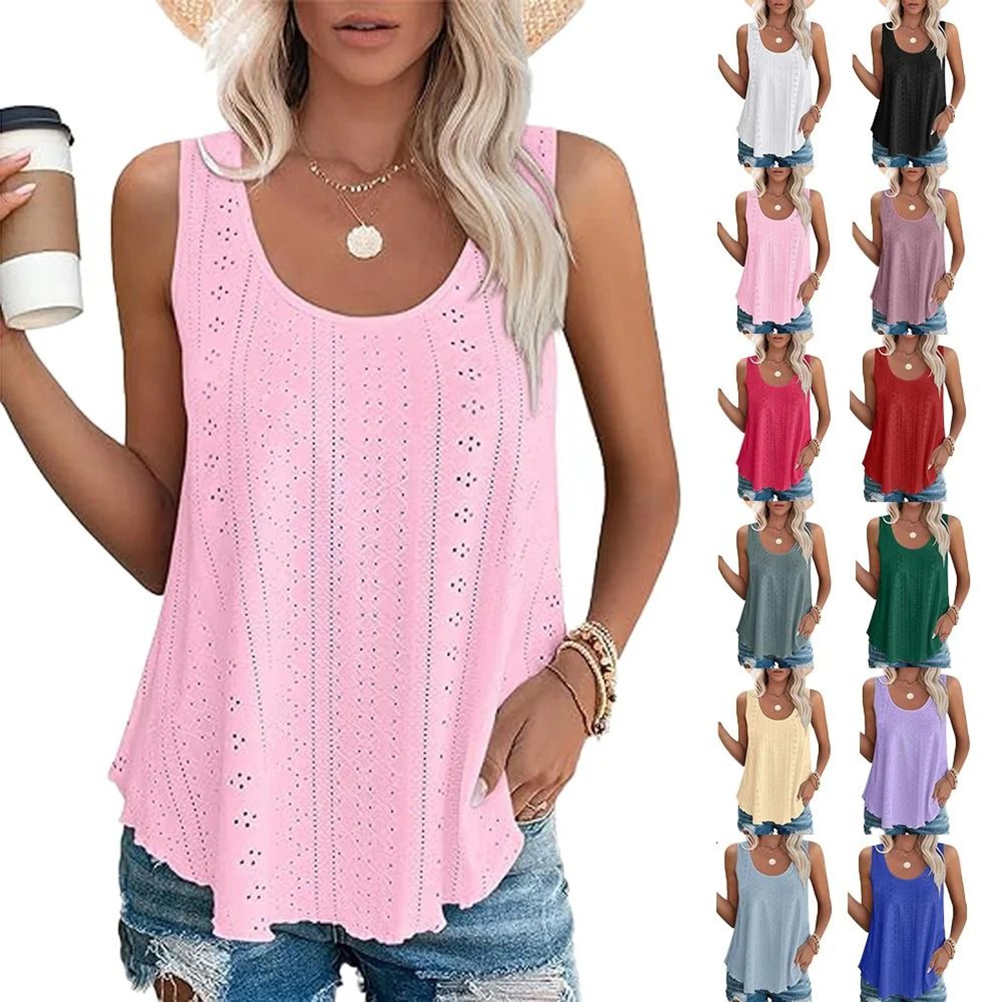 womens summer sleeveless casual tank top