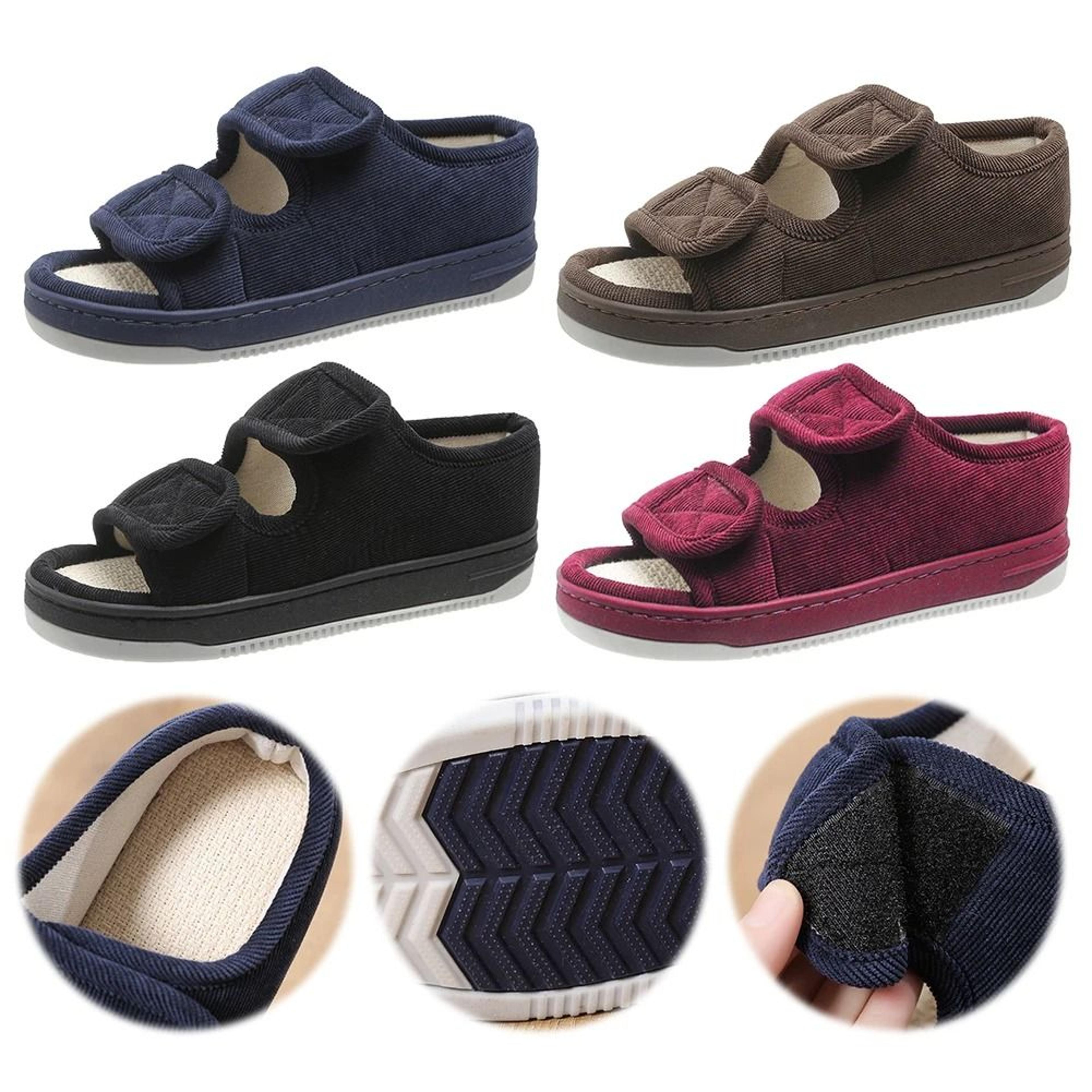 adjustable diabetic sandals orthopedic open toe walking shoes for men and women