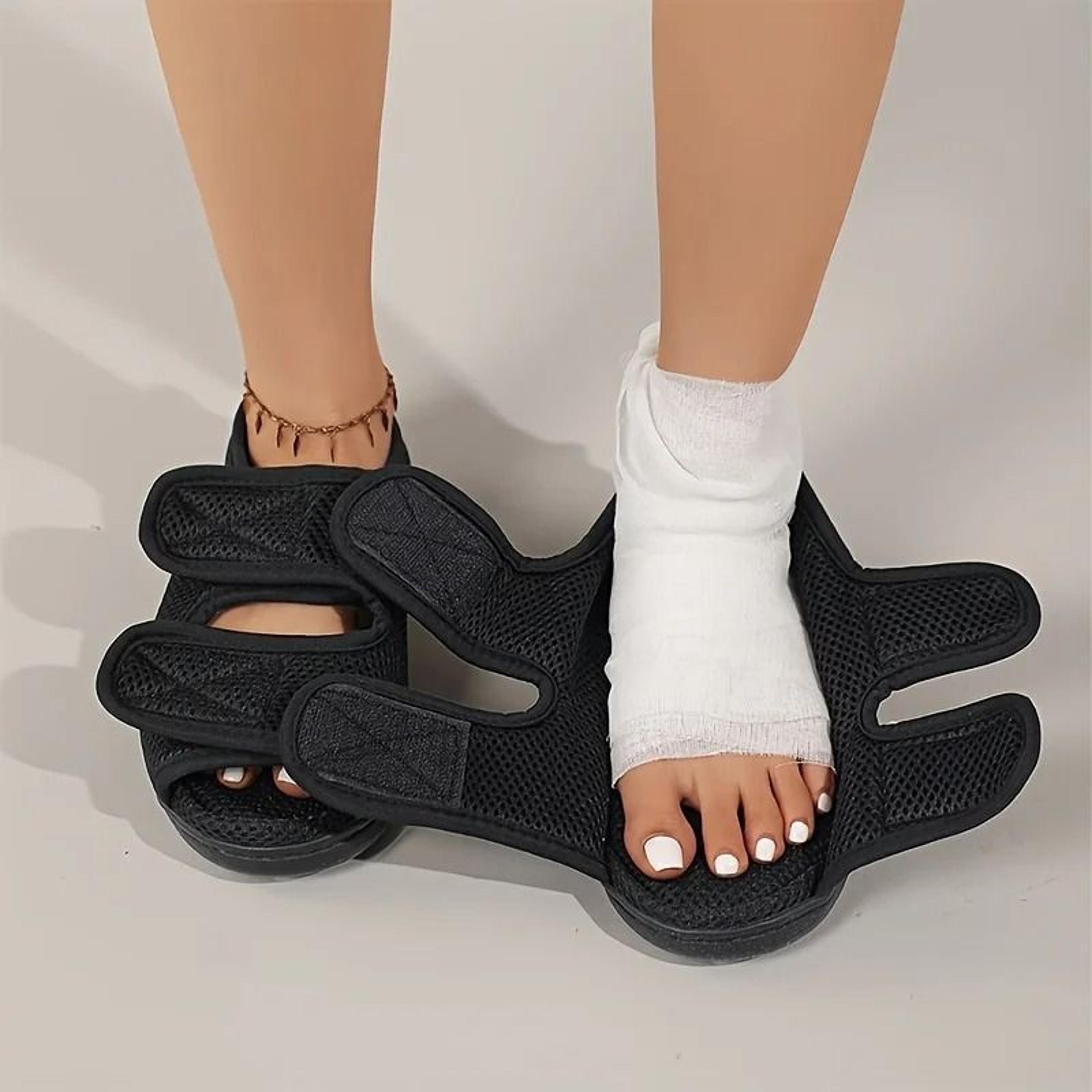 unisex adjustable open toe slippers breathable mesh eva sole all season comfort