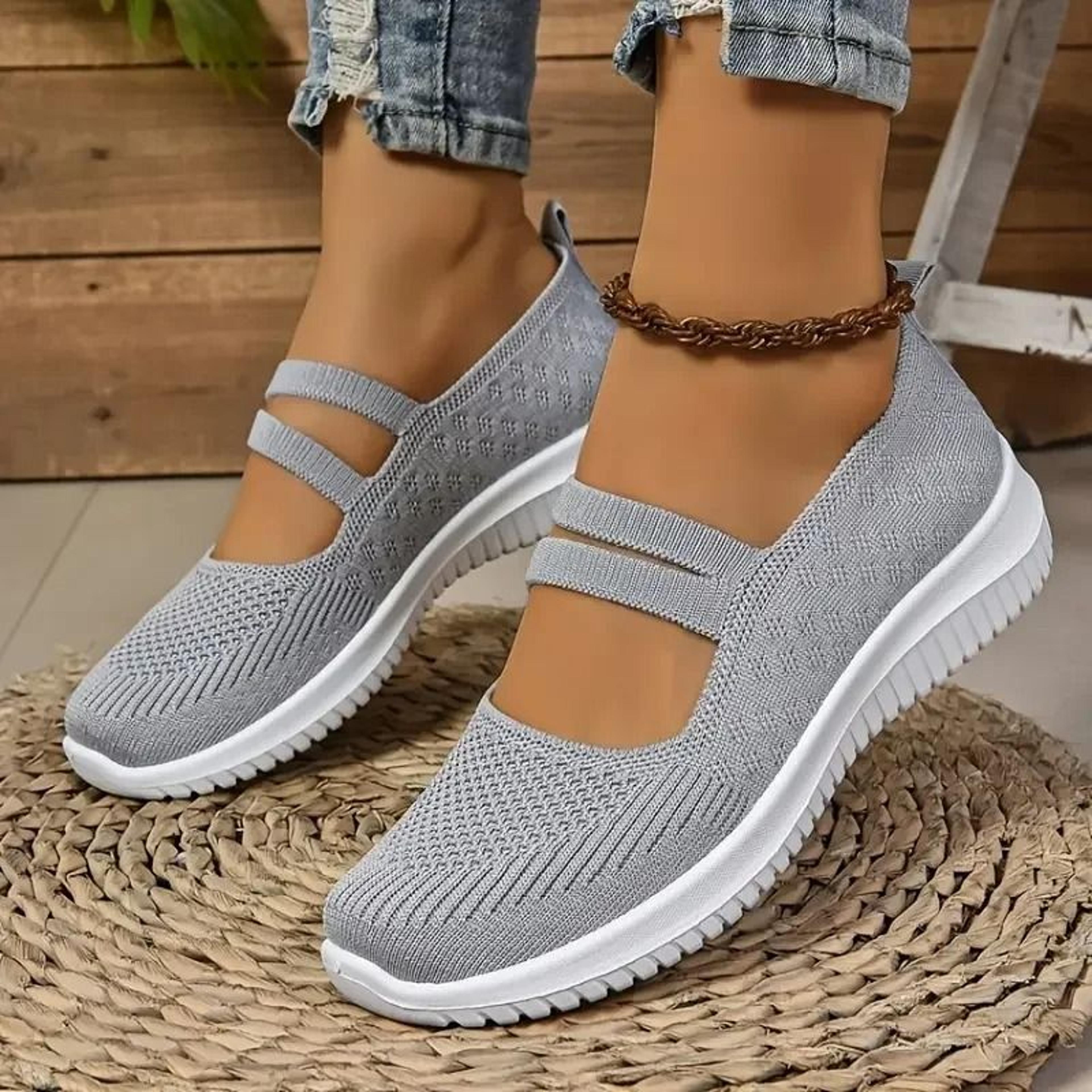 womens casual sports shoes breathable mesh lightweight soft sole
