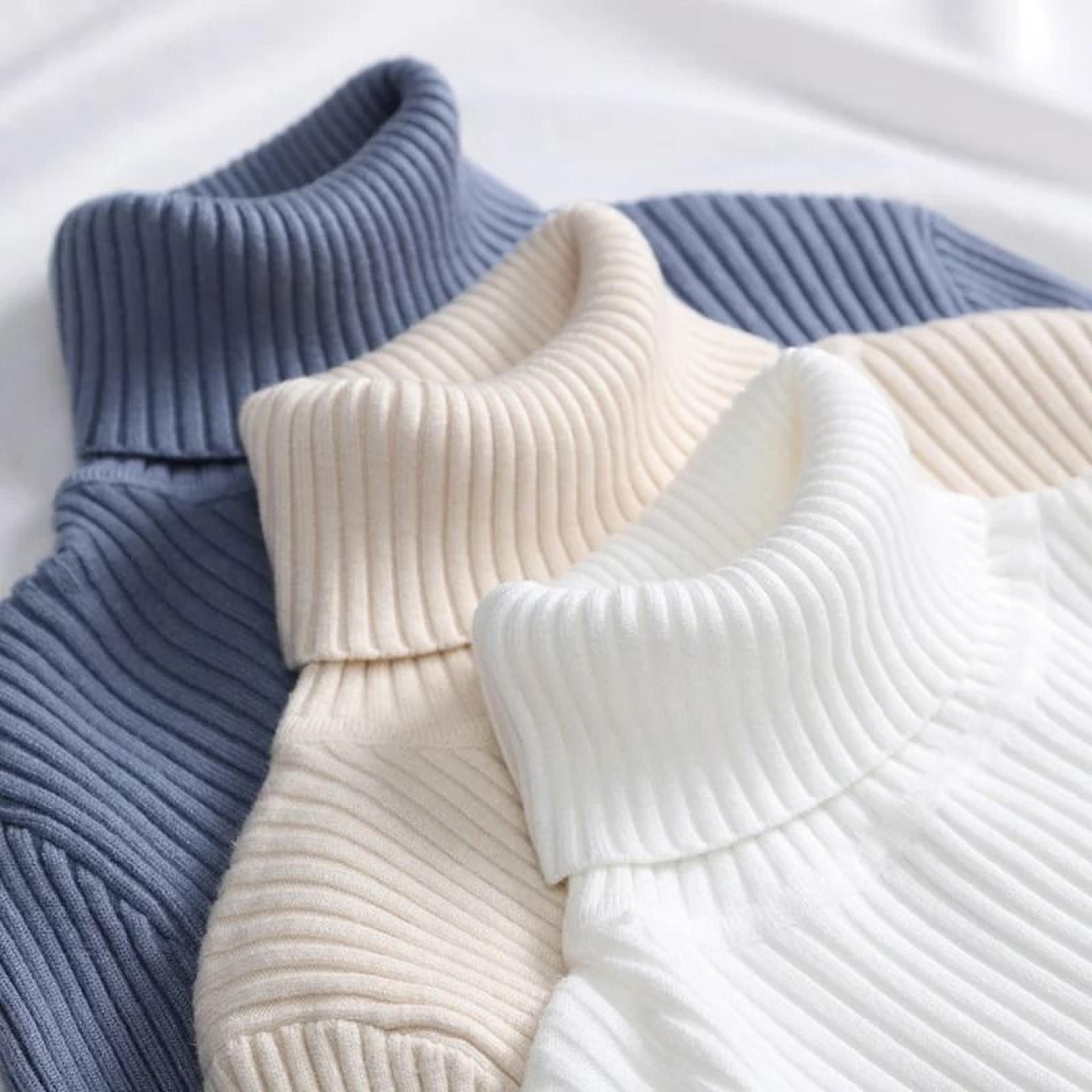 women fall turtleneck sweater knitted soft pullover cashmere jumper
