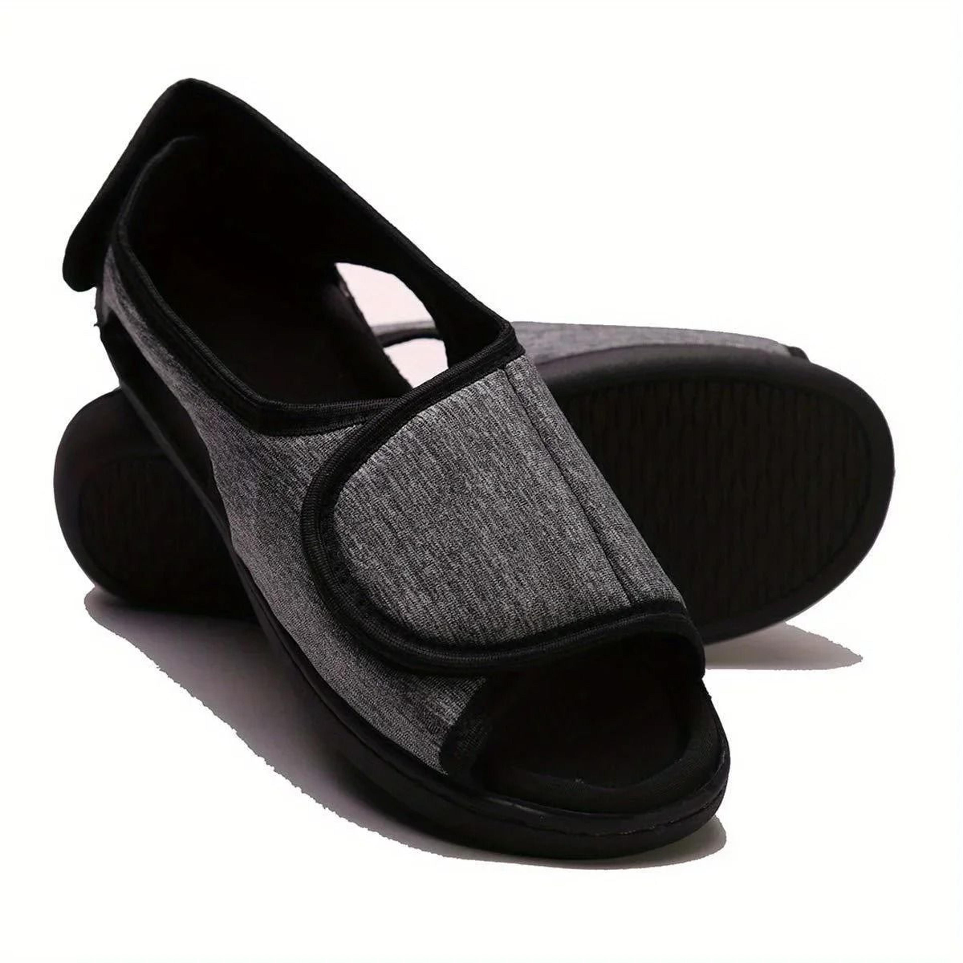 wide magic tape shoes comfortable slippers for wide swollen feet