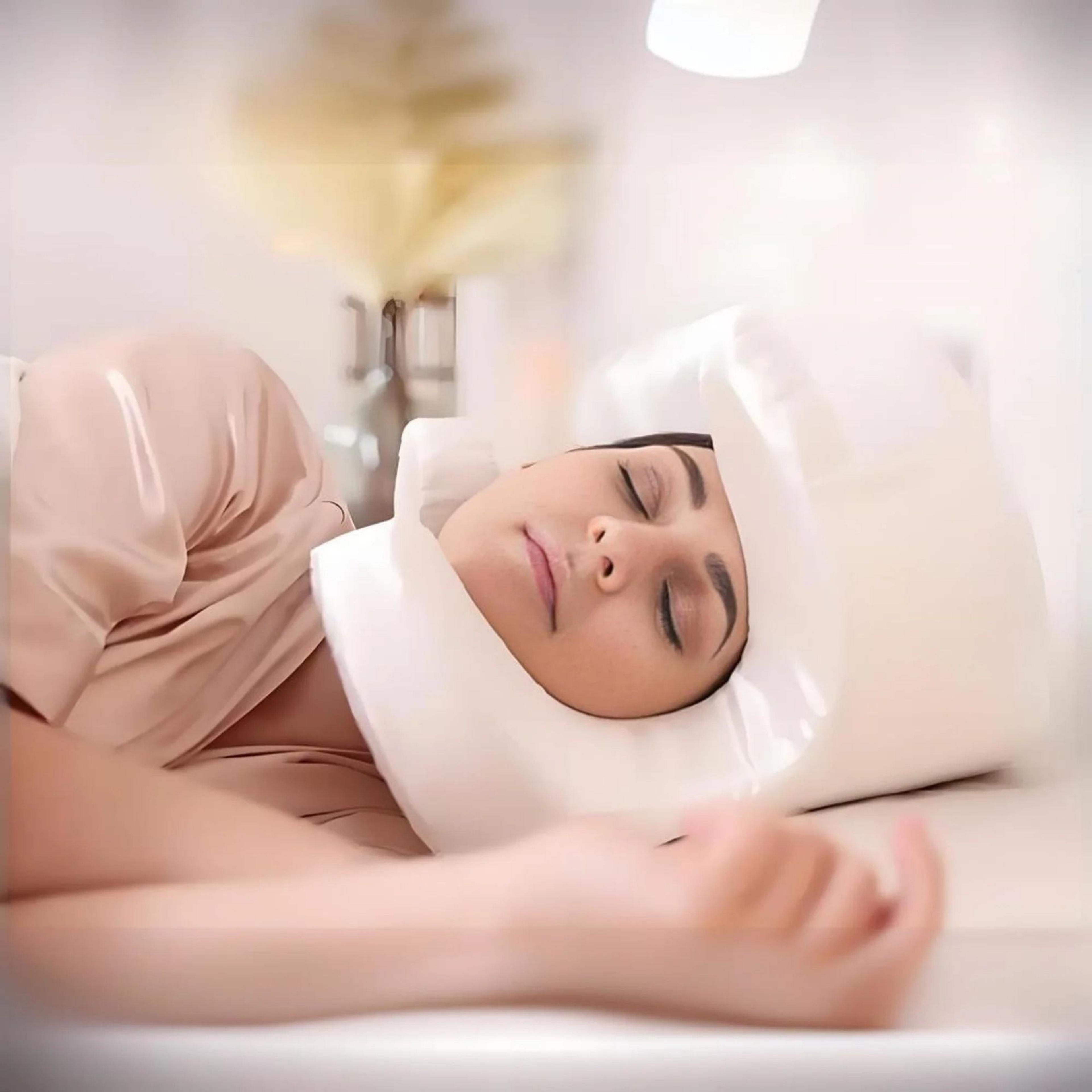 memory foam anti wrinkle beauty pillow for face and neck support