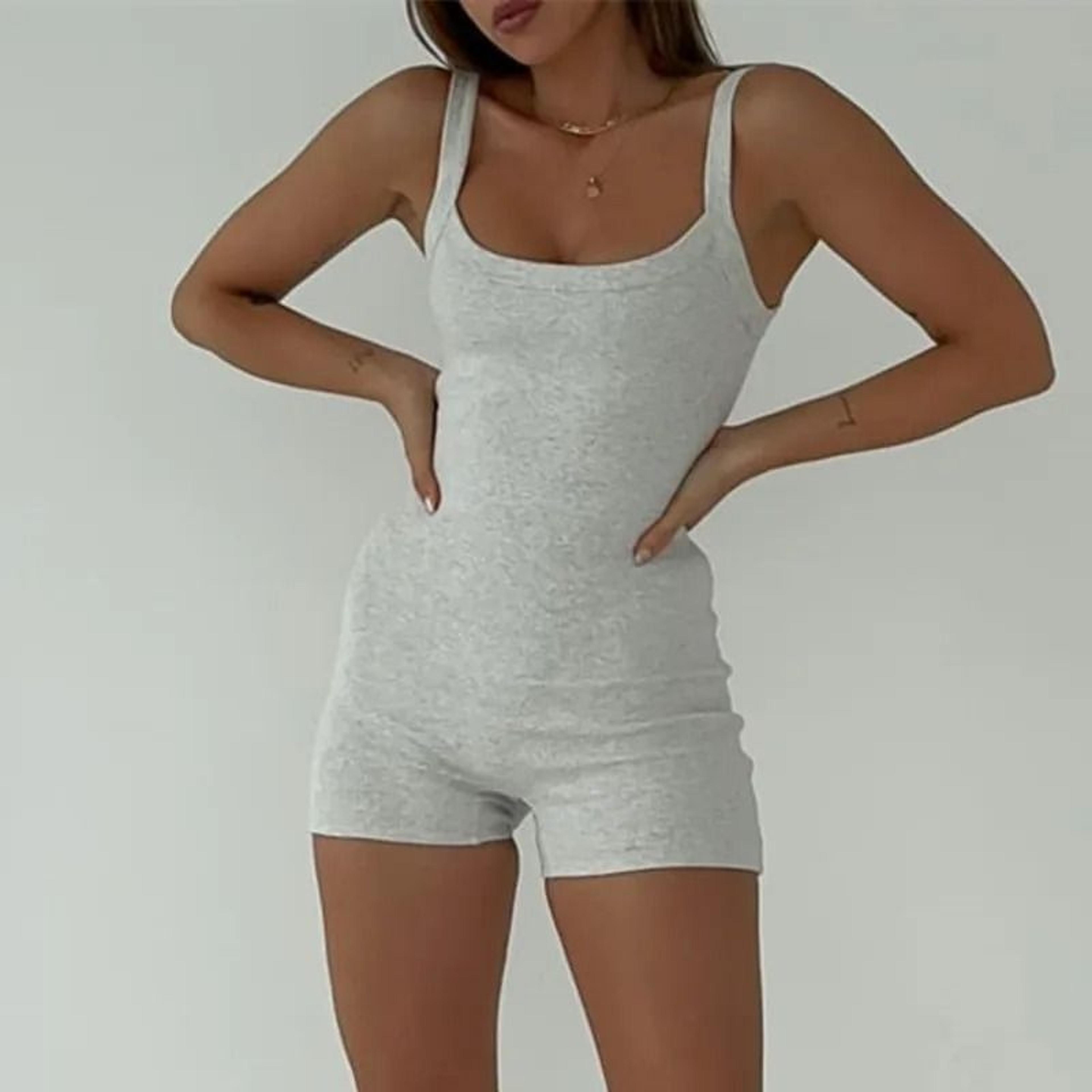 womens casual bodycon sleeveless romper
