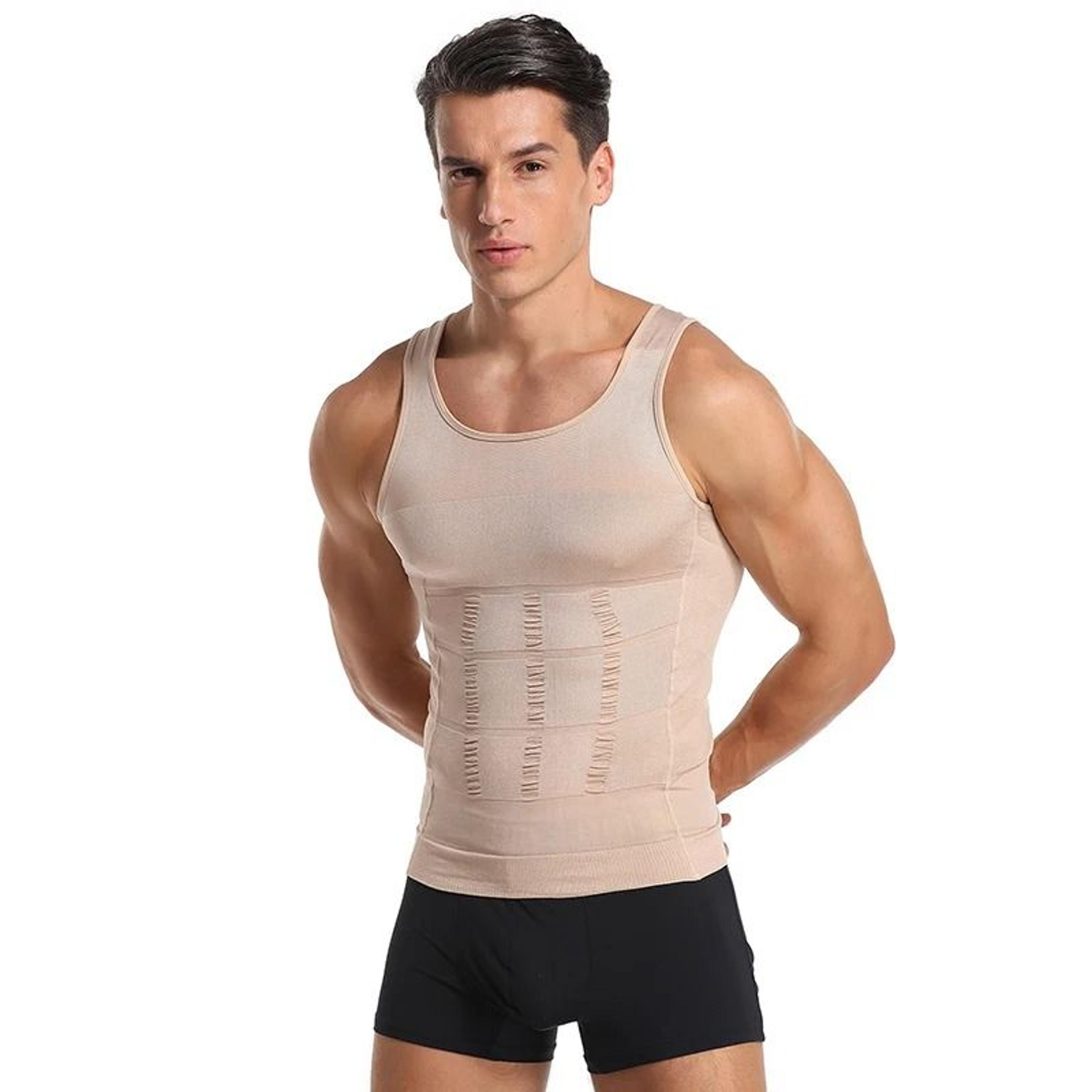 mens slimming compression vest tummy control shapewear