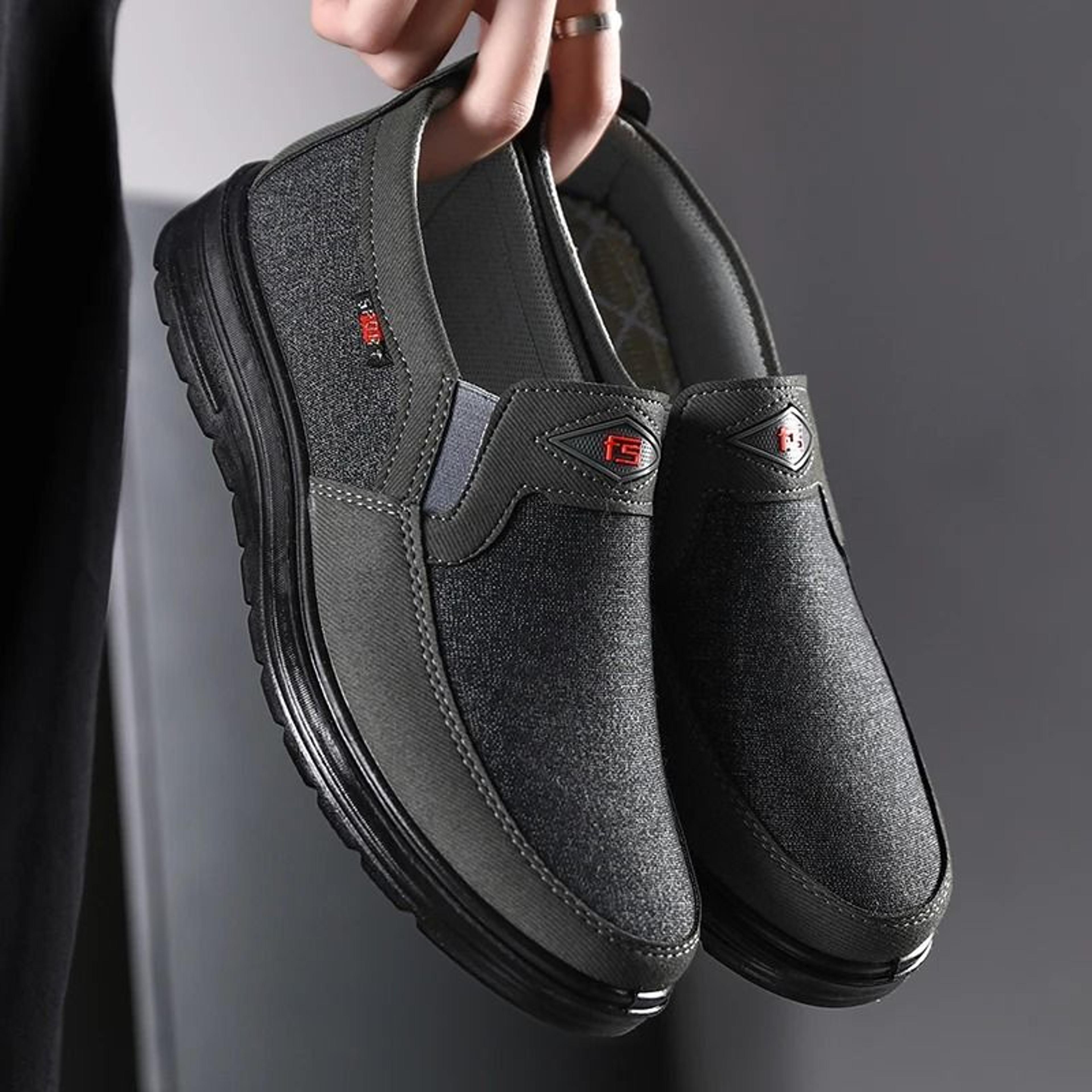 lightweight men casual canvas loafers breathable non slip driving shoes
