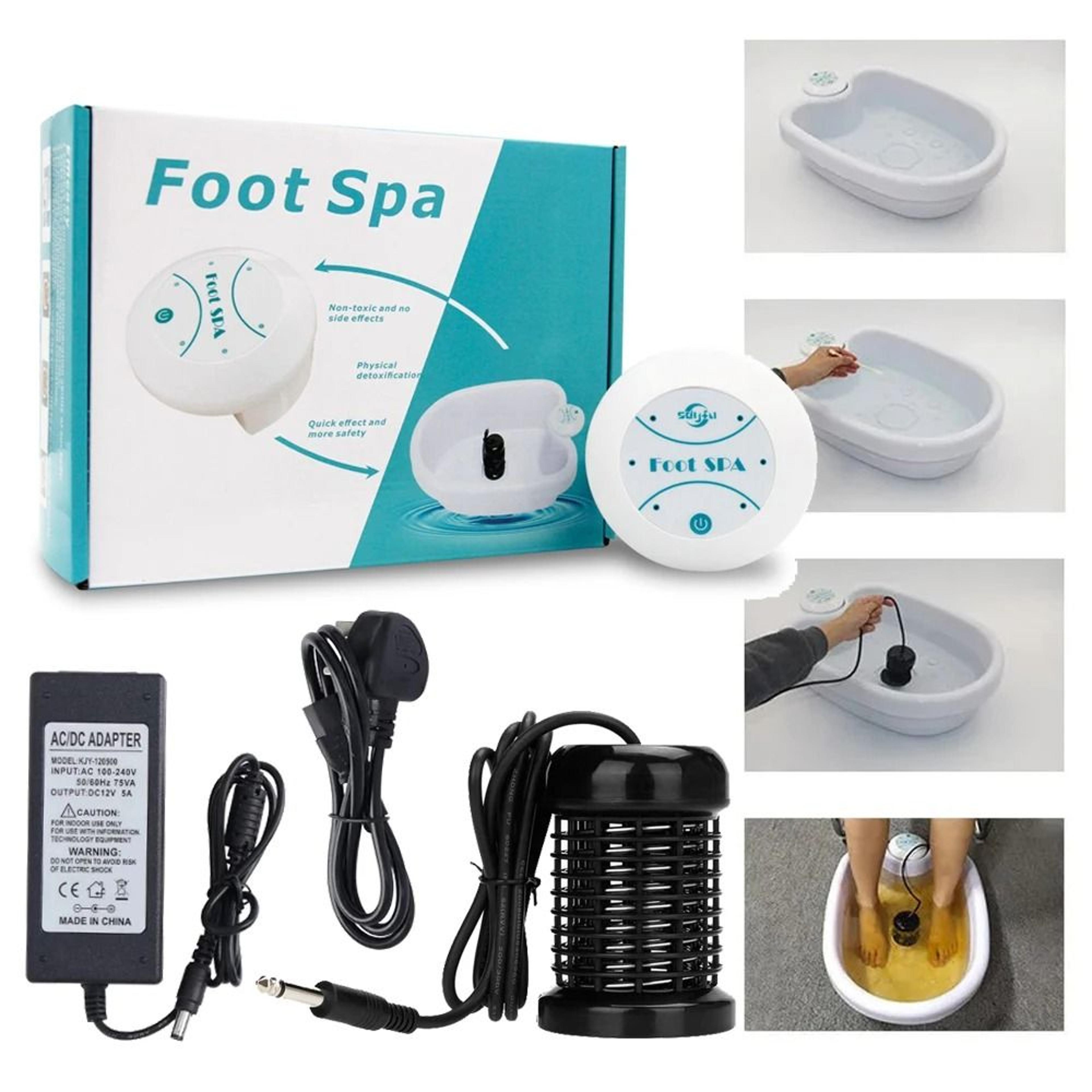 detox ionic foot spa bath machine with massage and ion detox therapy