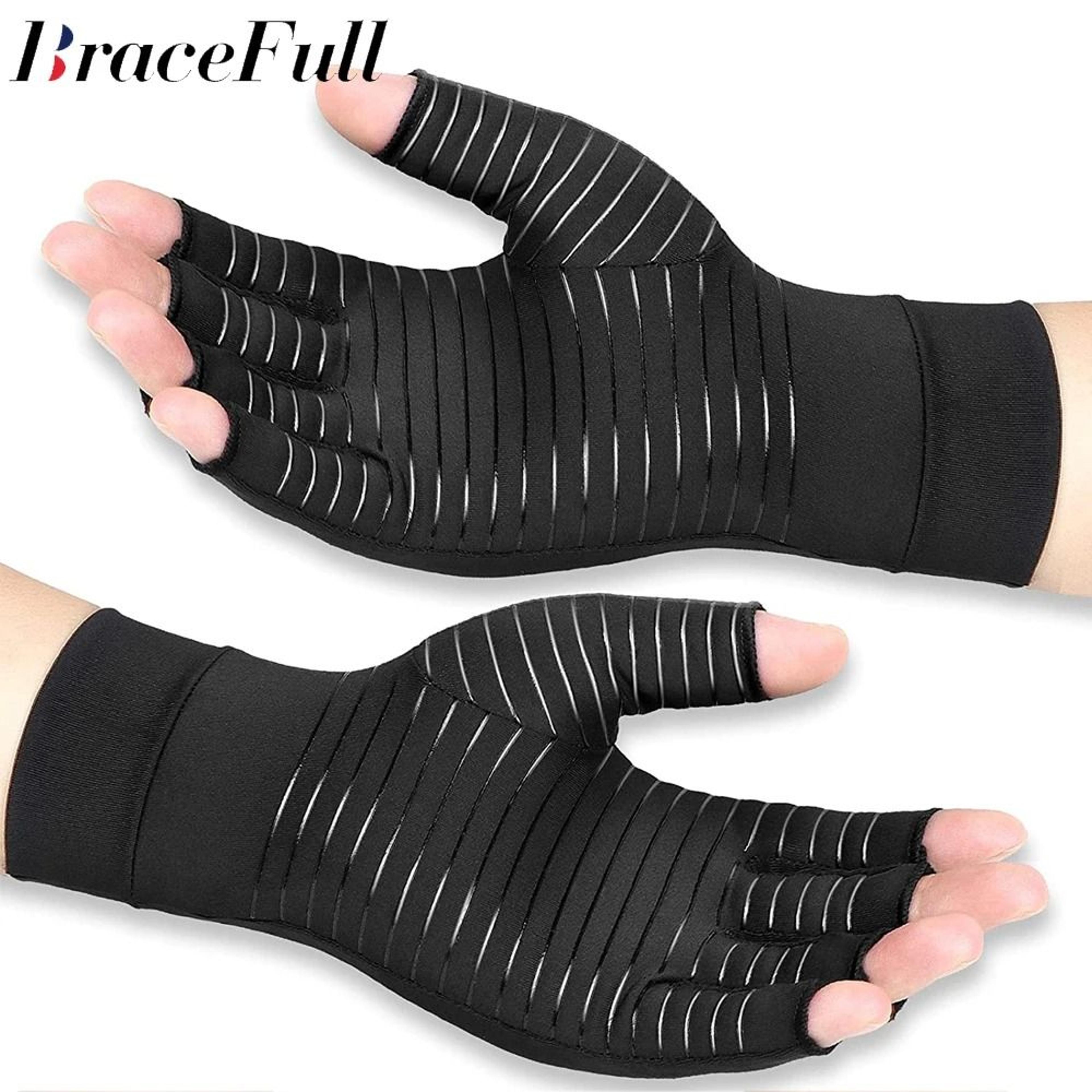 copper arthritis compression gloves fingerless pain relief support for arthritis carpal tunnel swelling men women